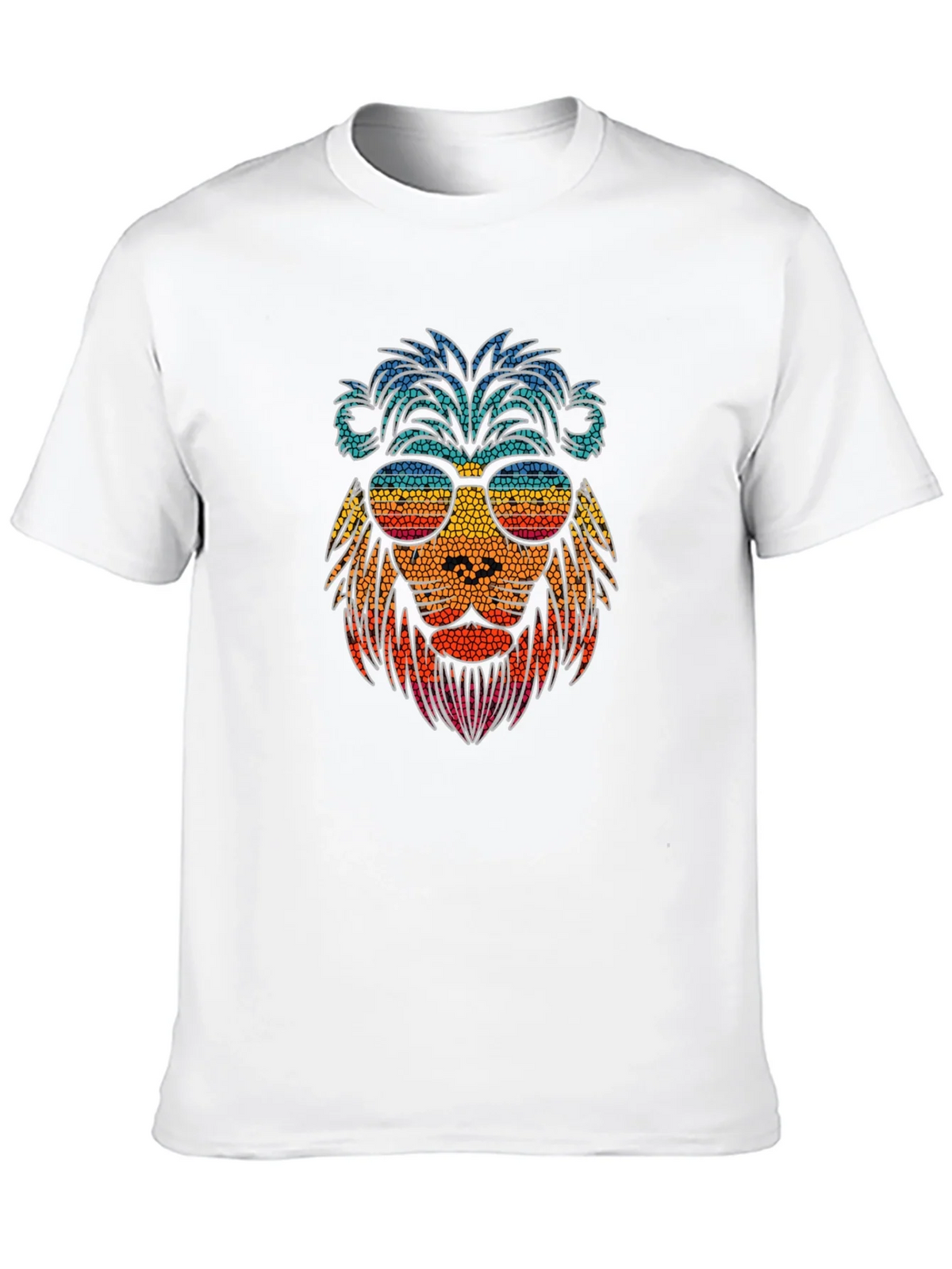 Cool Lion Graphic Tee - Stylish Mens Black T-Shirt product image 9