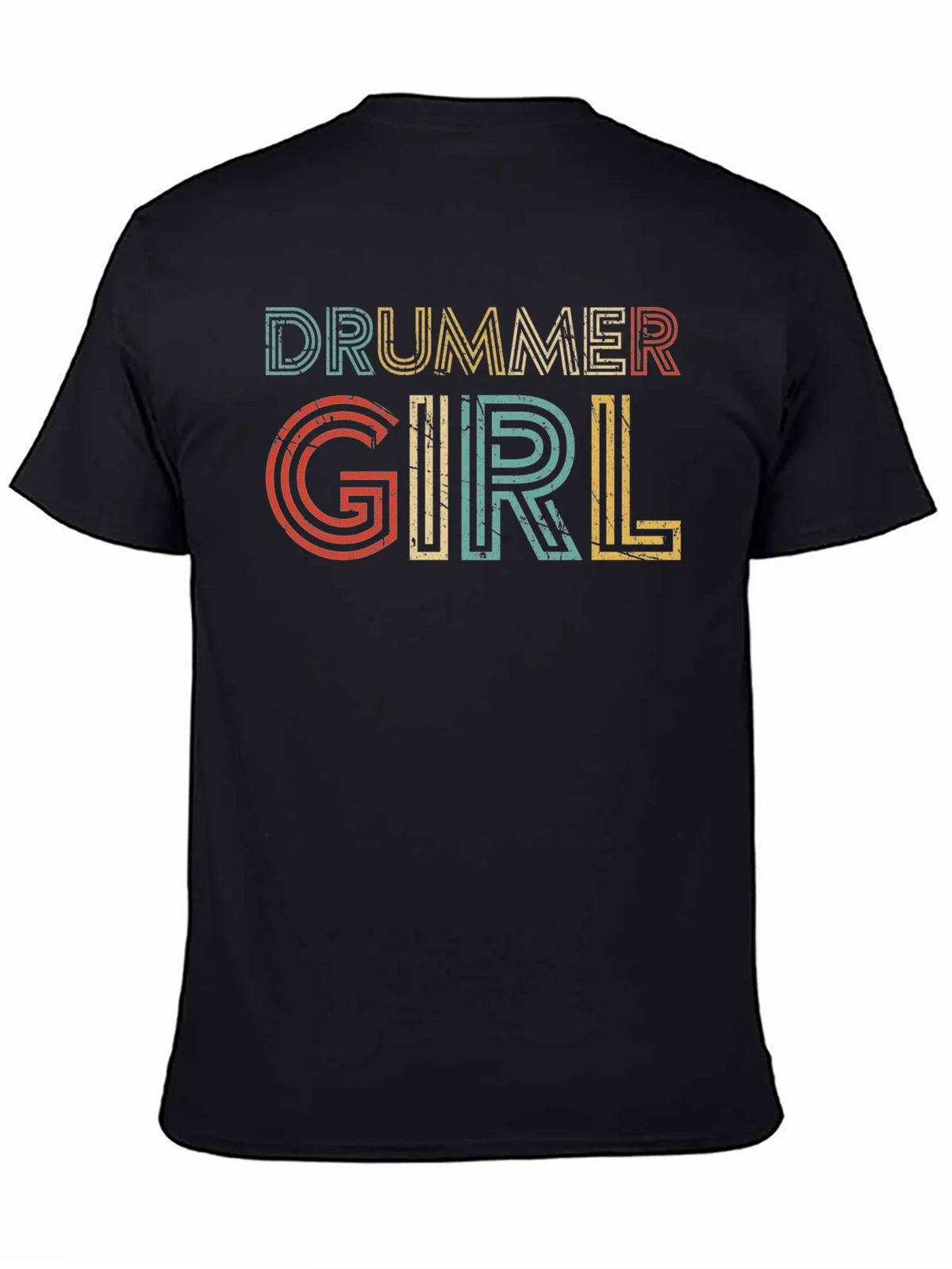 Drummer Girl Retro Style Tee product image 4