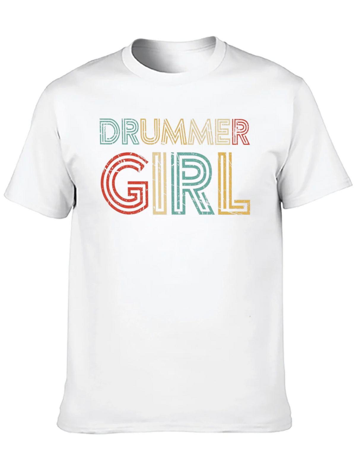 Drummer Girl Retro Style Tee product image 9