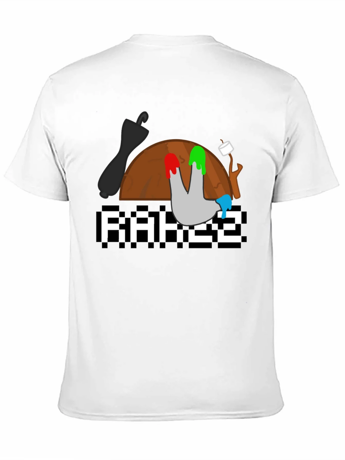 RAKEZ Tee - Camping Graphic Print Black T-Shirt product image 2