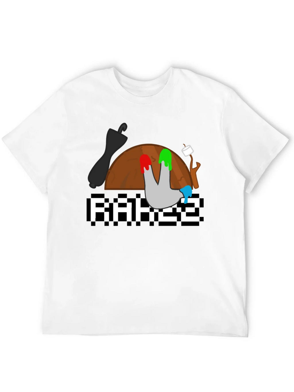 RAKEZ Tee - Camping Graphic Print Black T-Shirt product image 3