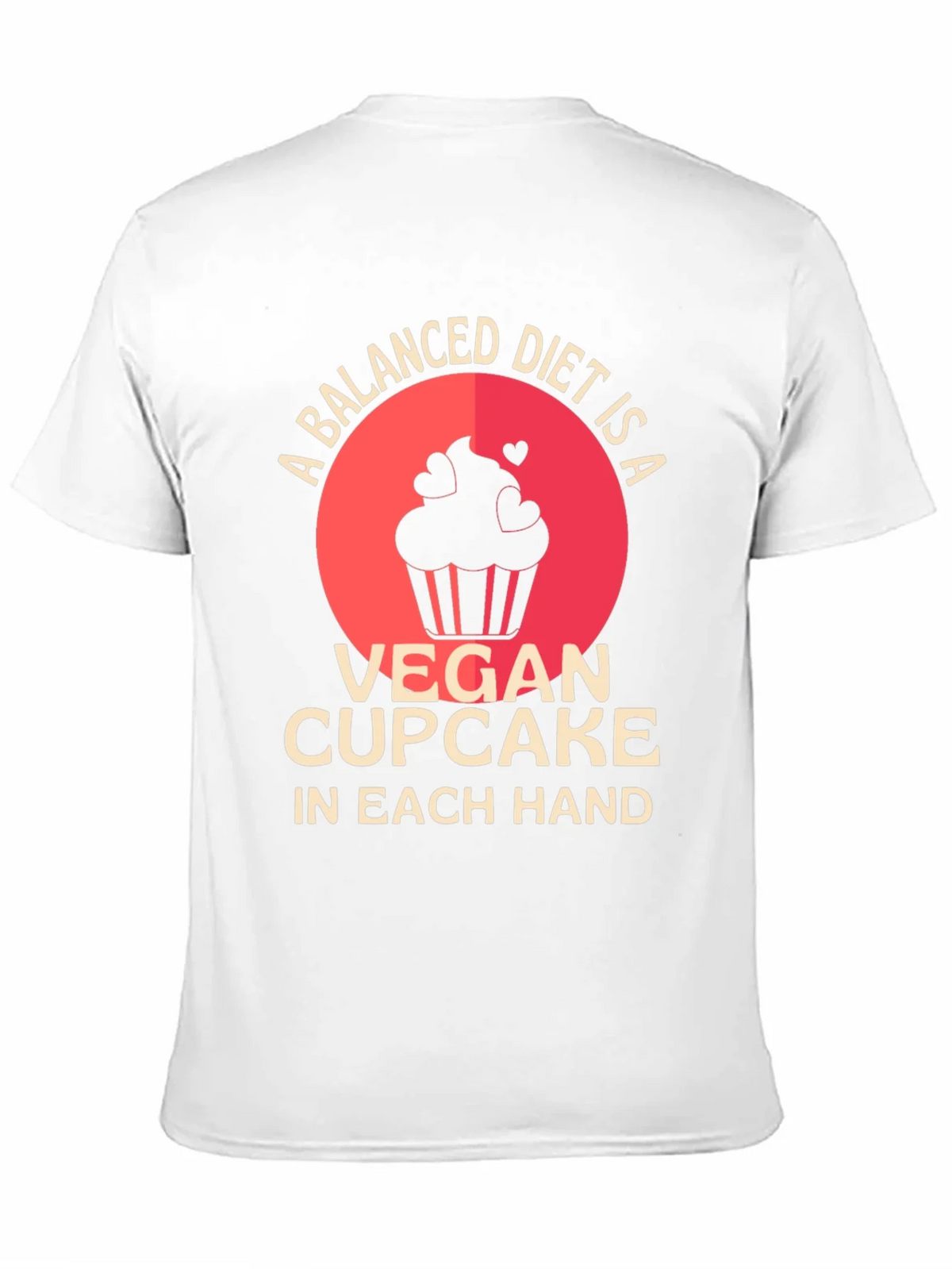 Vegan Cupcake Balanced Diet T-Shirt product image 1
