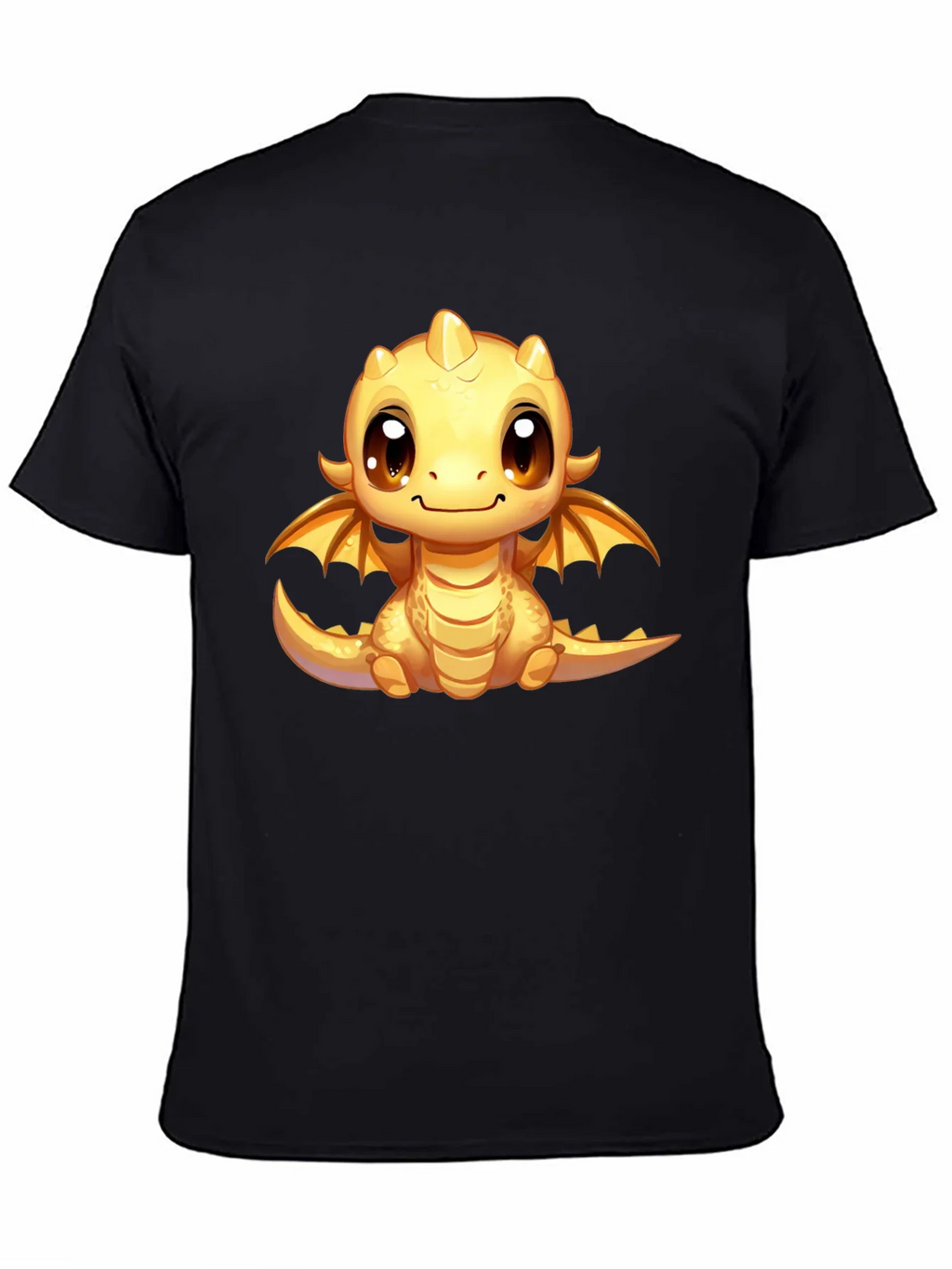 Cute Dragon Graphic Tee - Unisex Black T-Shirt product image 4
