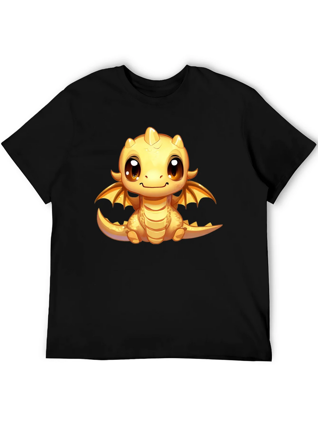 Cute Dragon Graphic Tee - Unisex Black T-Shirt product image 5