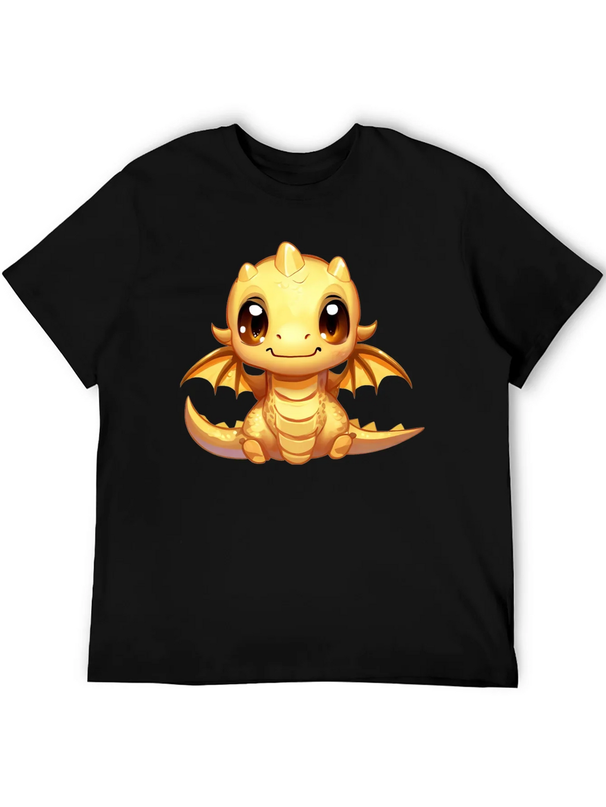 Cute Dragon Graphic Tee - Unisex Black T-Shirt product image 5