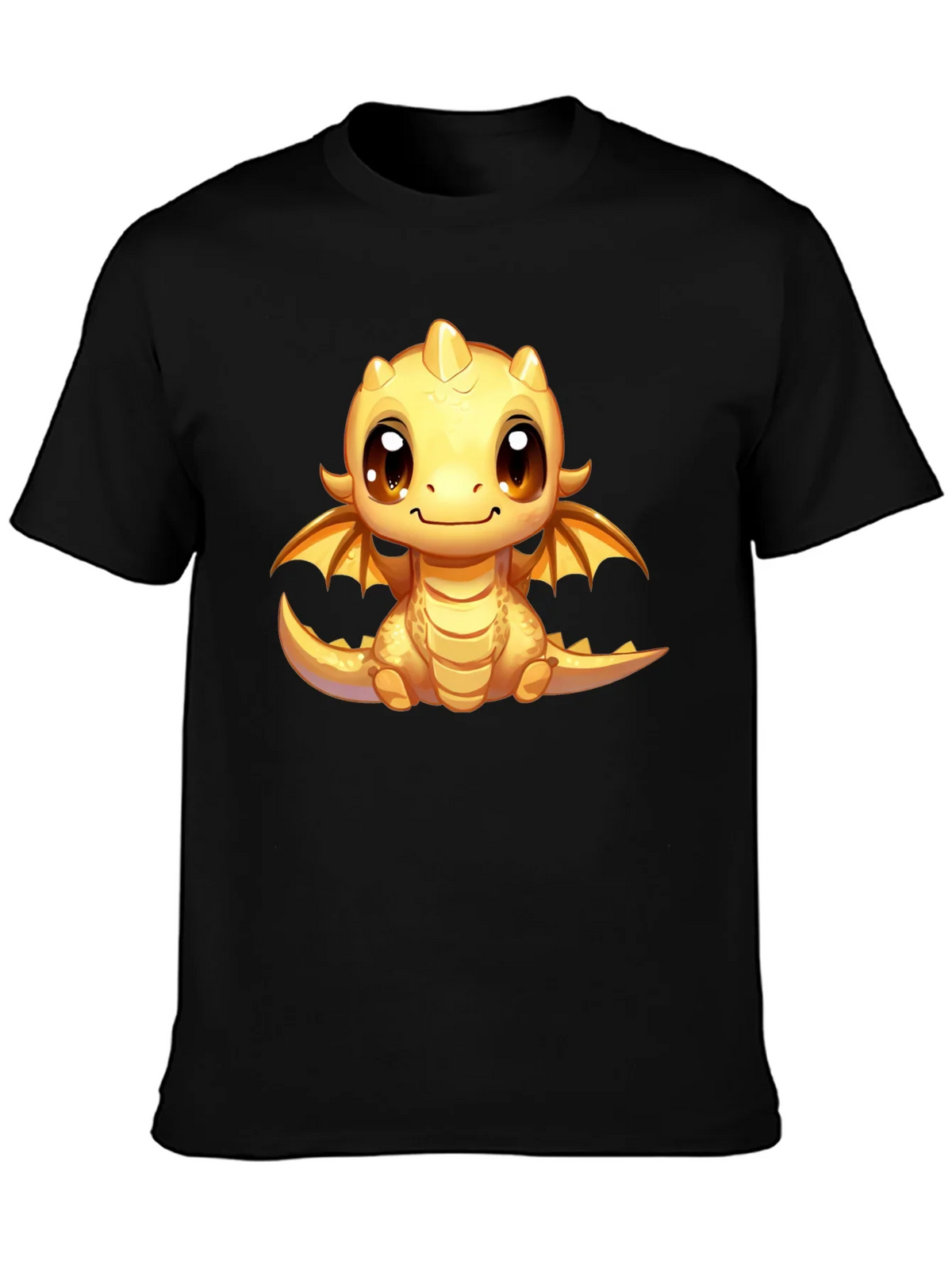 Cute Dragon Graphic Tee - Unisex Black T-Shirt product image 3
