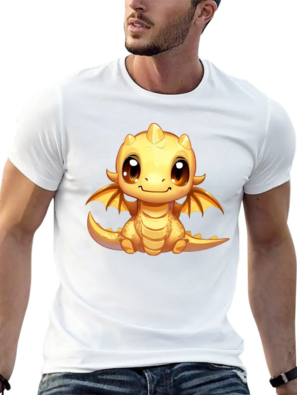 Cute Dragon Graphic Tee - Unisex Black T-Shirt product image 11