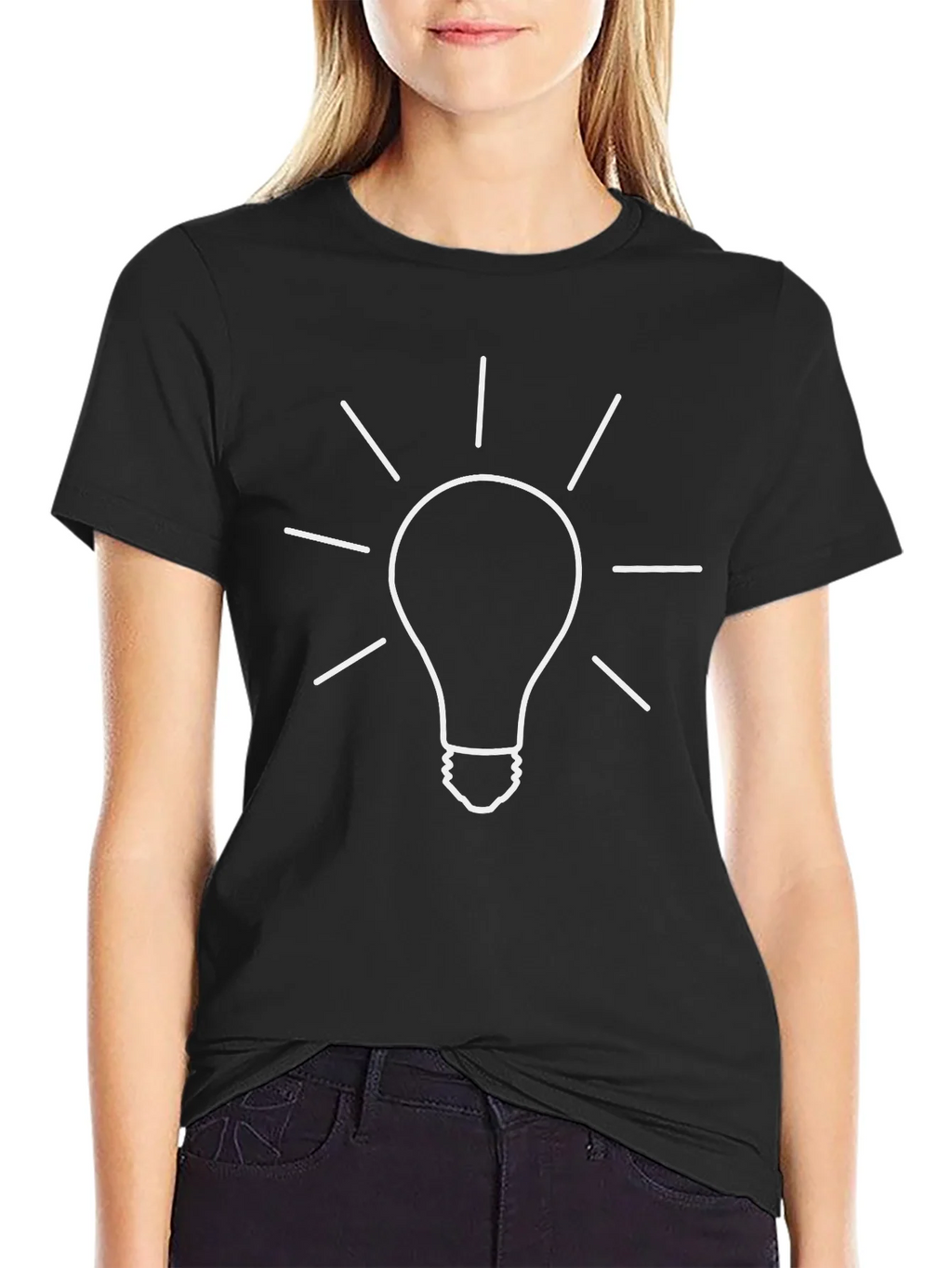 Illuminating Idea Tee - Light Bulb Graphic T-Shirt product image 2