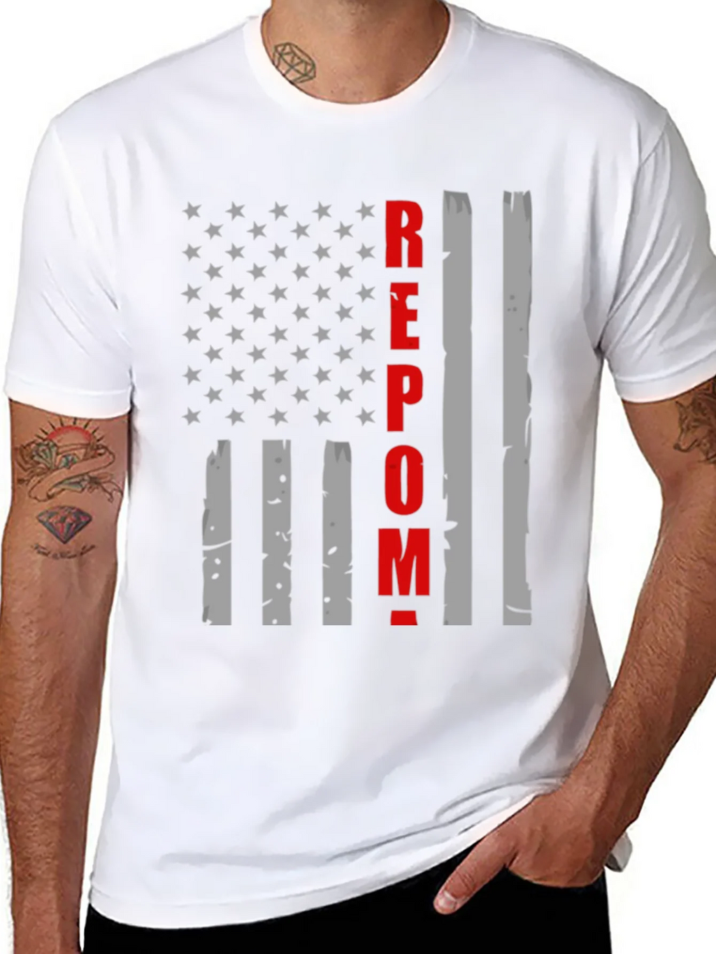 REPO T-Shirt - American Flag Design product image 7