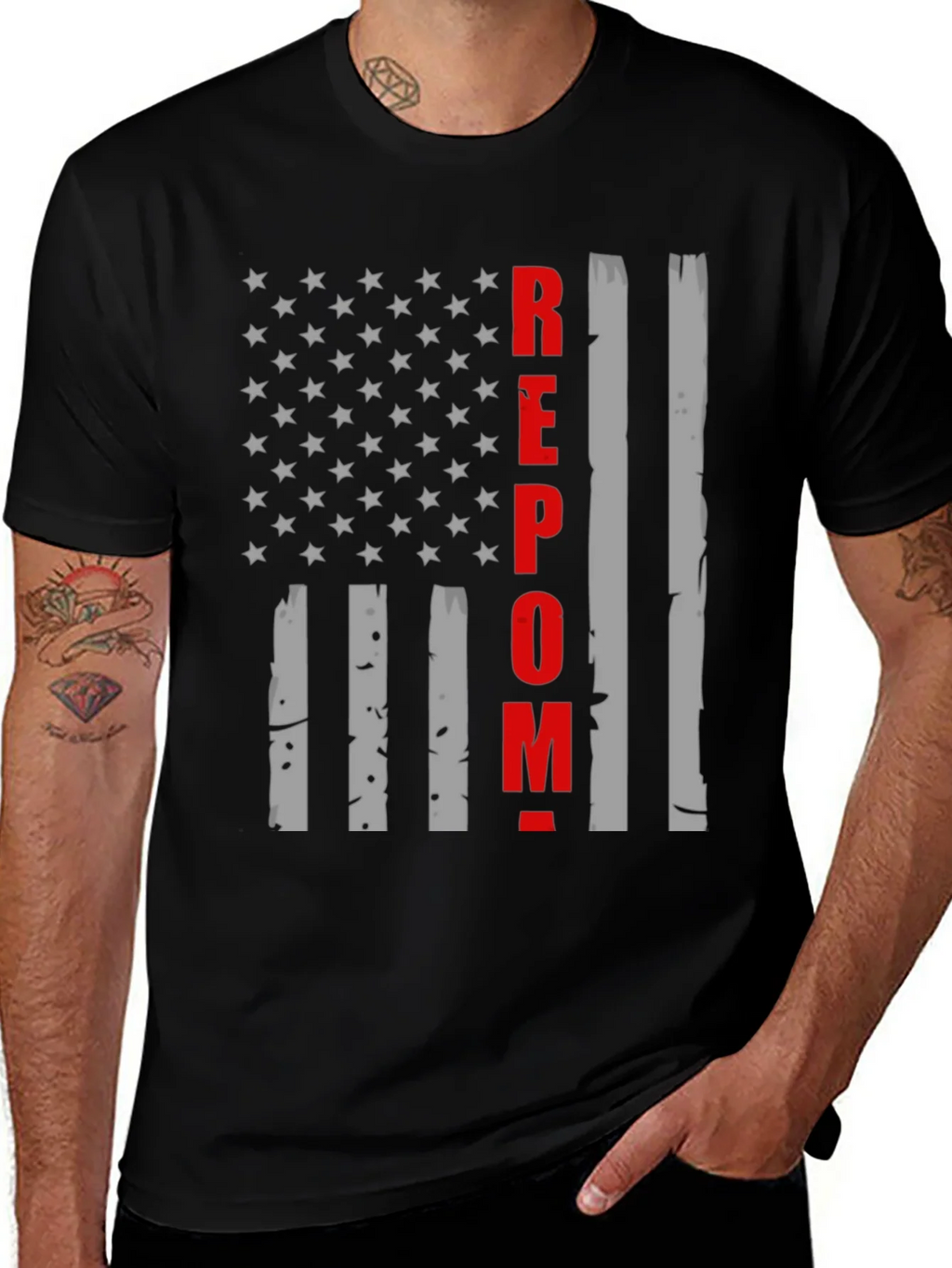 REPO T-Shirt - American Flag Design product image 1