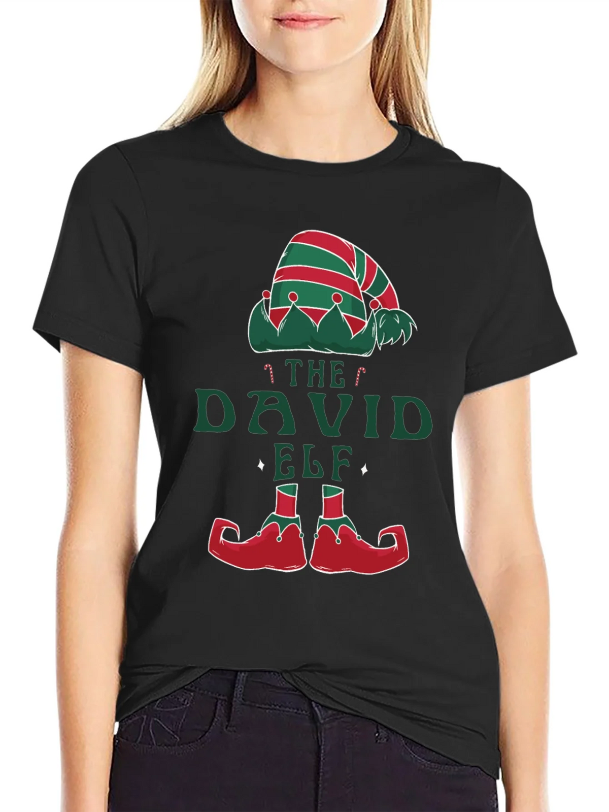 David Elf Christmas T-Shirt - Festive Holiday Apparel product image 2