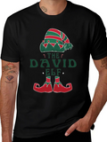 David Elf Christmas T-Shirt - Festive Holiday Apparel product image 1