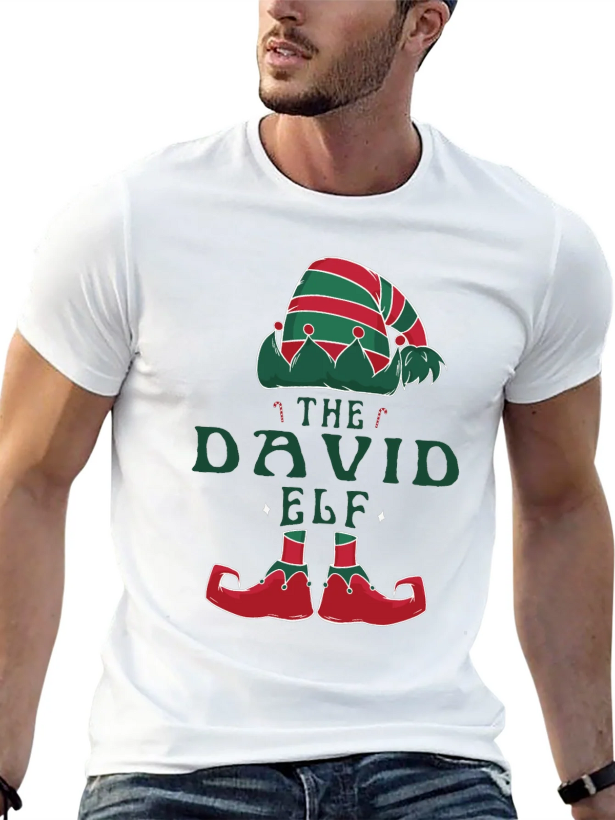 David Elf Christmas T-Shirt - Festive Holiday Apparel product image 12