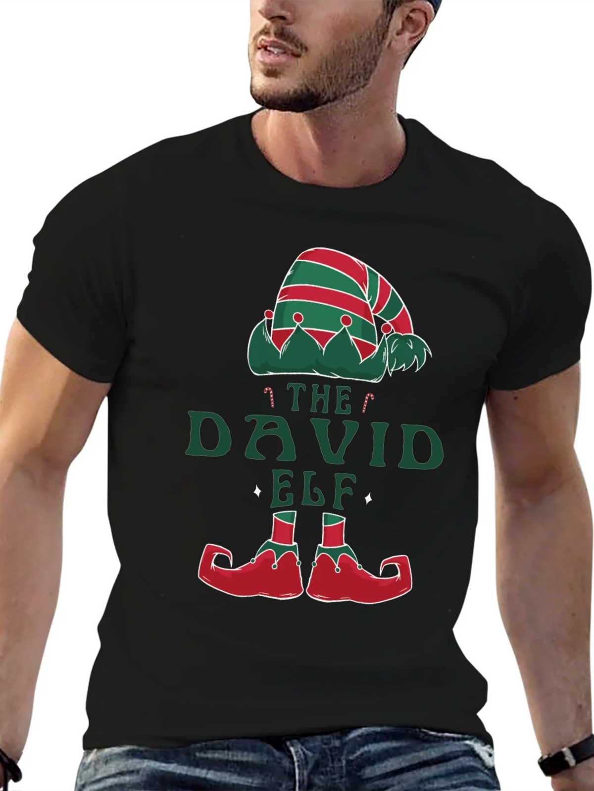 David Elf Christmas T-Shirt - Festive Holiday Apparel product image 6