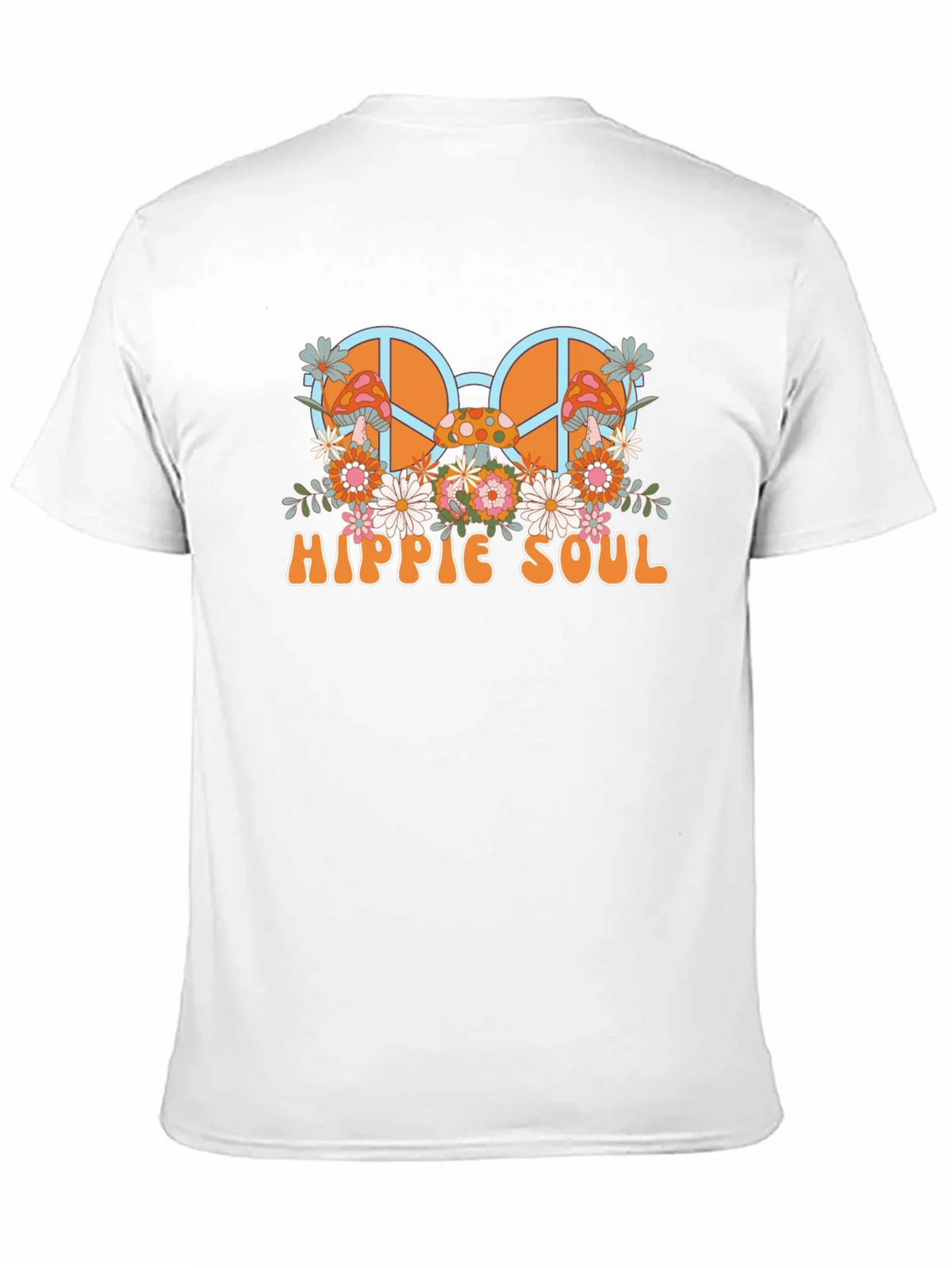 Hippie Soul Graphic T-Shirt - Retro Peace Sign & Mushroom product image 10