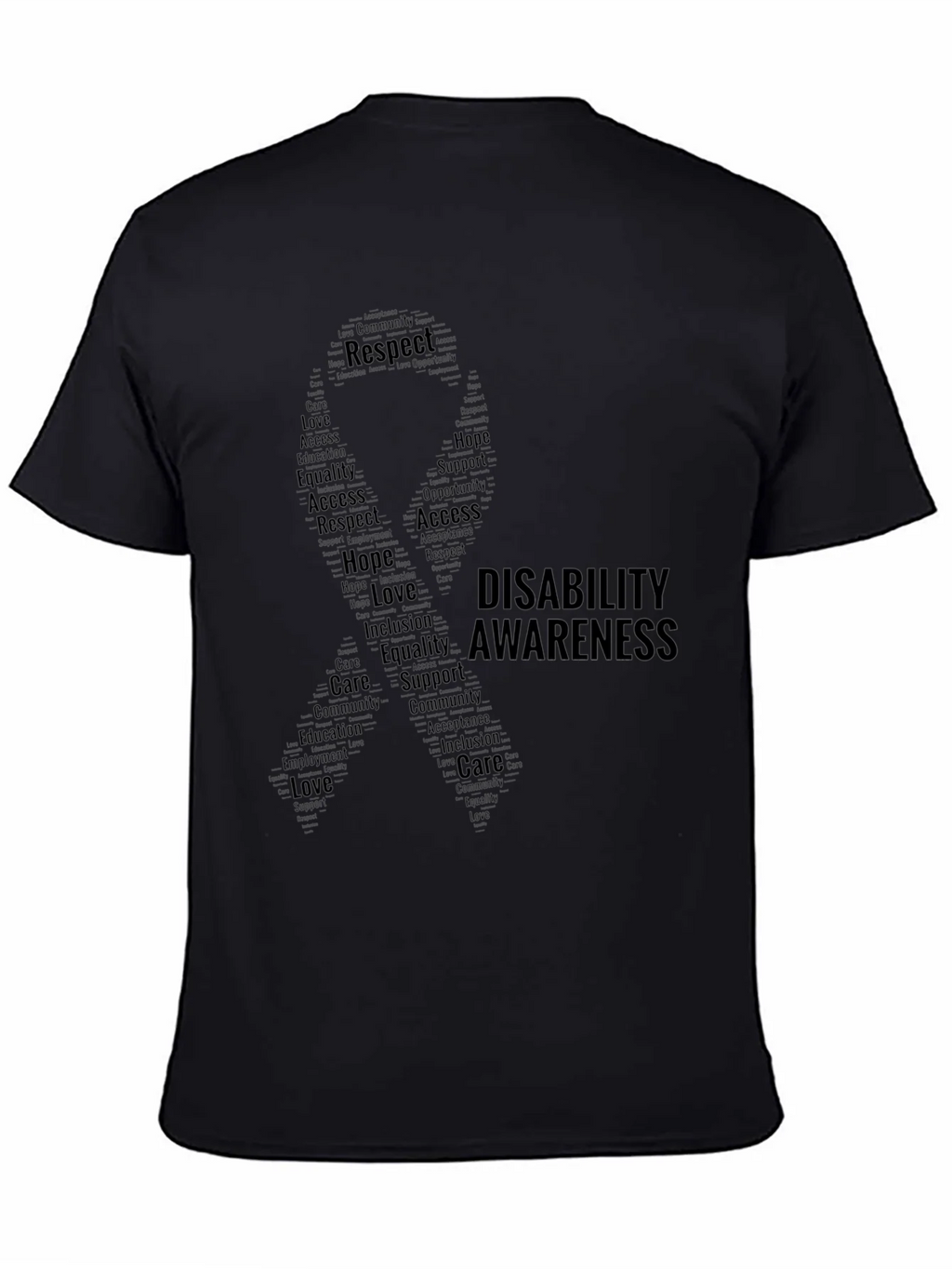Disability Awareness Word Art T-Shirt product image 4