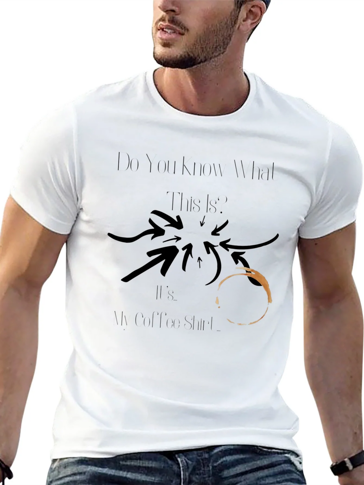Coffee Stain T-Shirt - Humor Tee product image 3