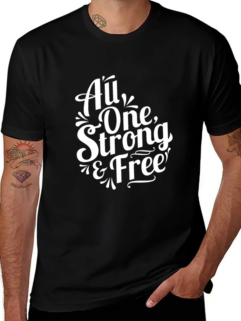 All One Strong & Free Graphic Tee product image 1