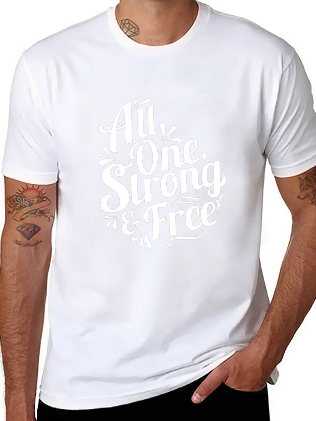 All One Strong & Free Graphic Tee product image 7