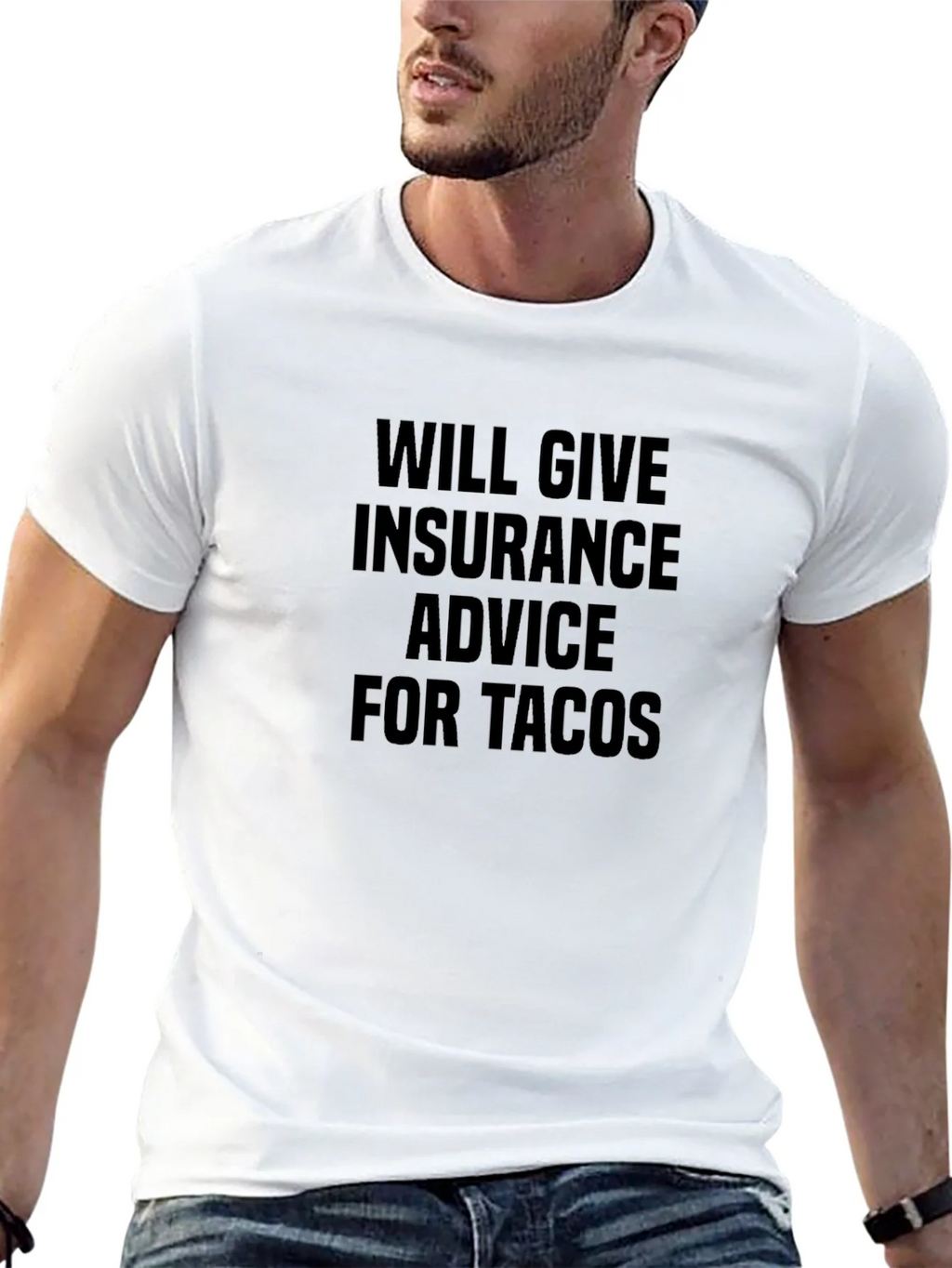 Insurance Advice For Tacos Black T-Shirt product image 9