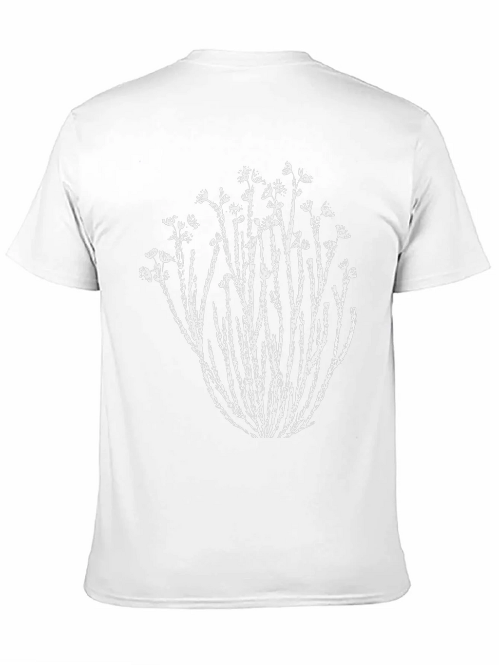 Nature Print Black T-Shirt - Unique Botanical Design product image 4