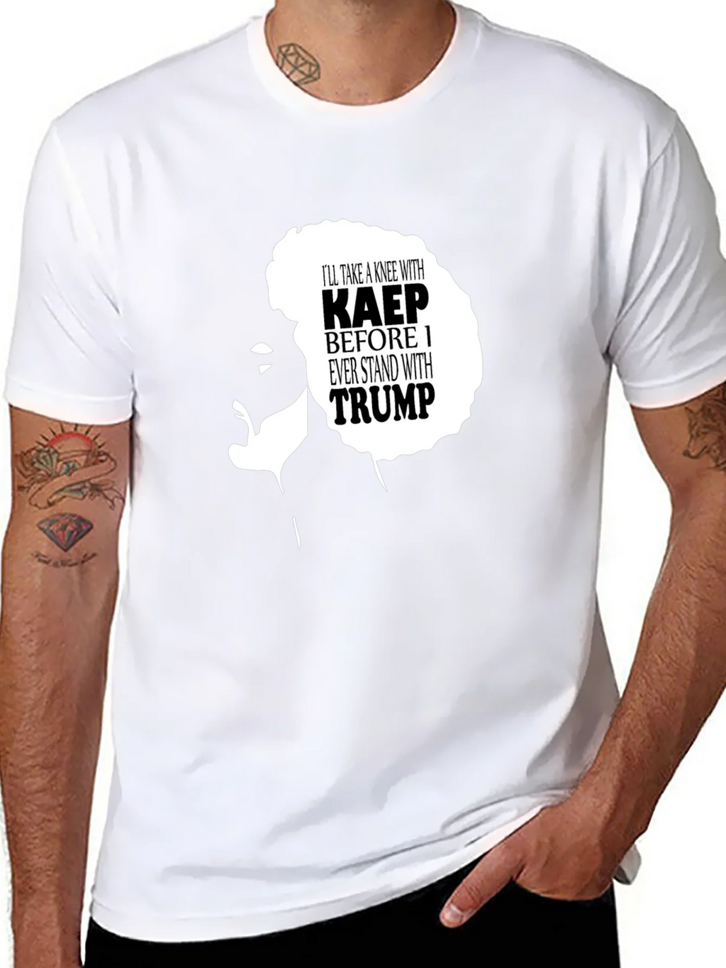 Kneel With Kaepernick T-Shirt - Political Statement Tee product image 7