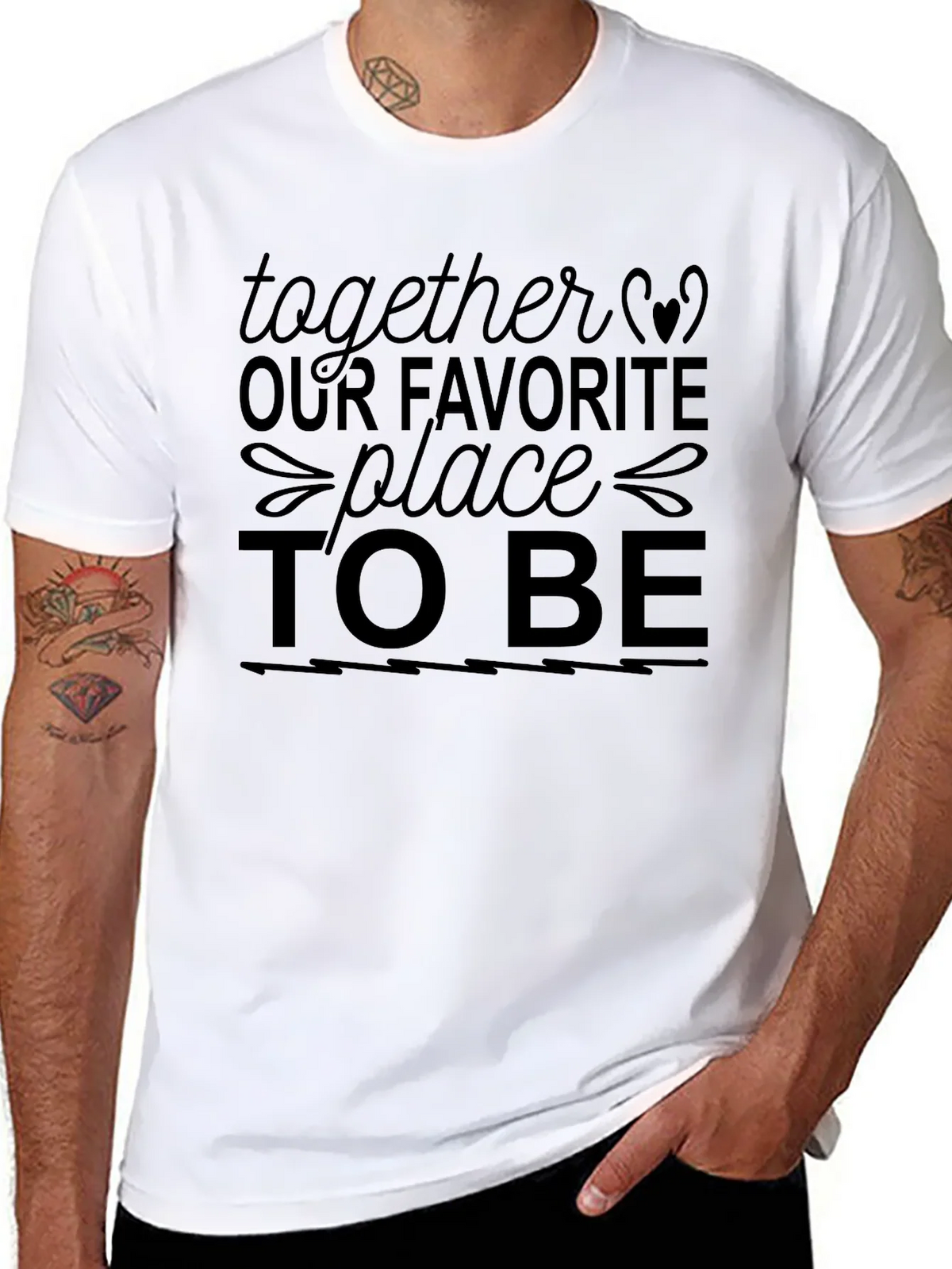 Together Our Favorite Place to Be Graphic Tee product image 7