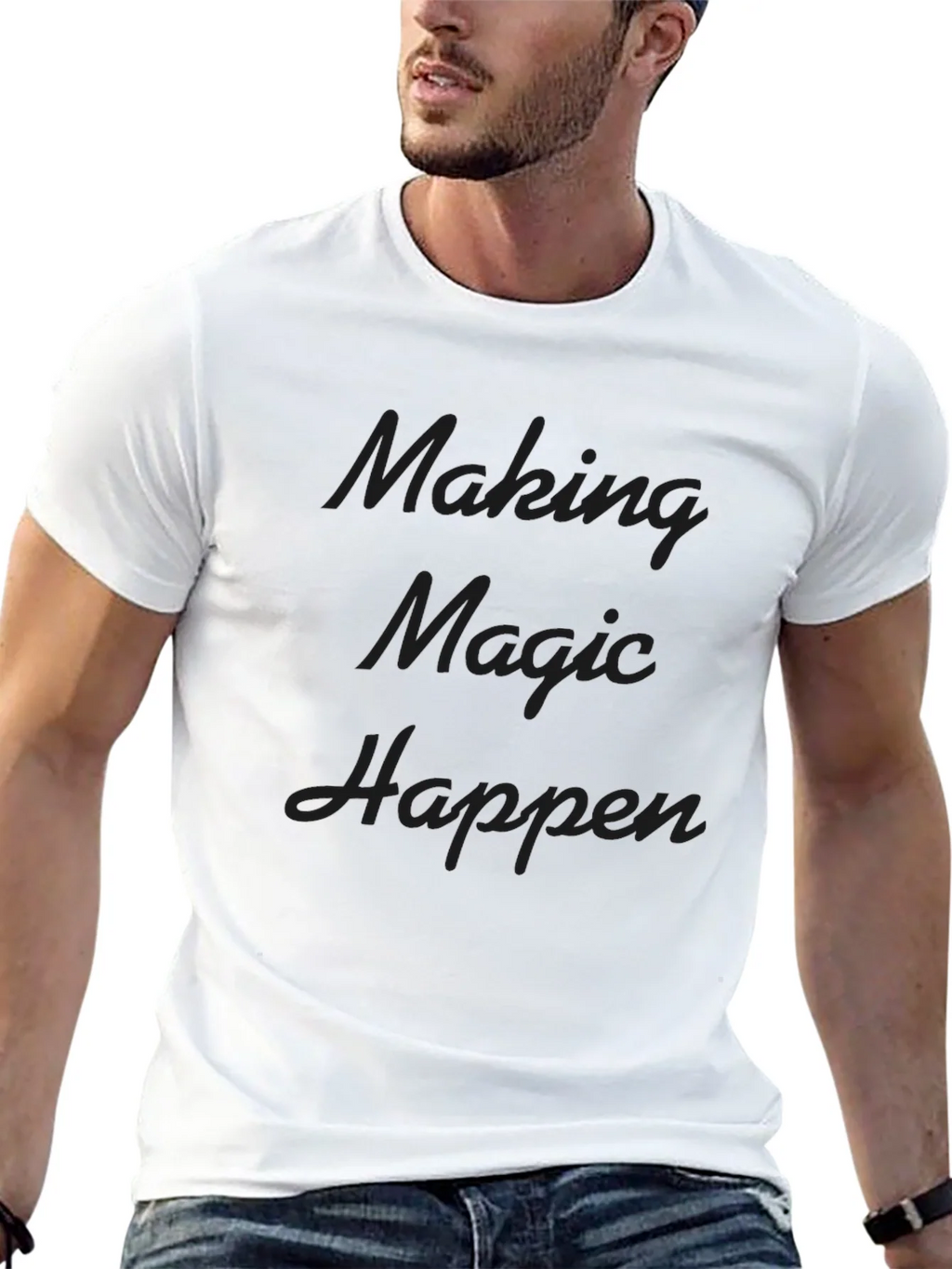 Making Magic Happen Black Graphic Tee product image 12
