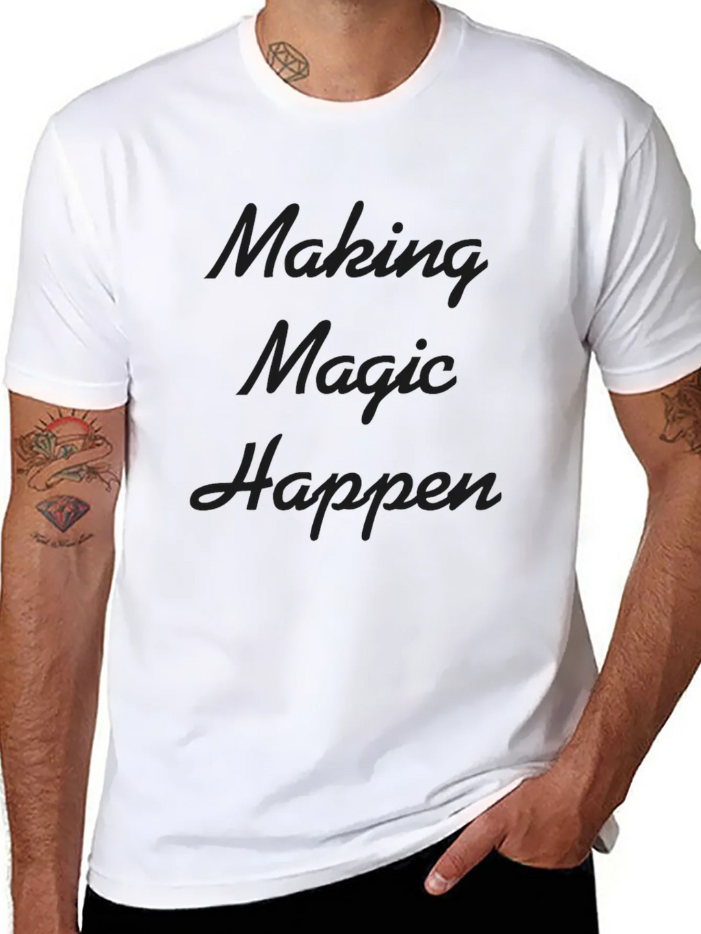 Making Magic Happen Black Graphic Tee product image 7