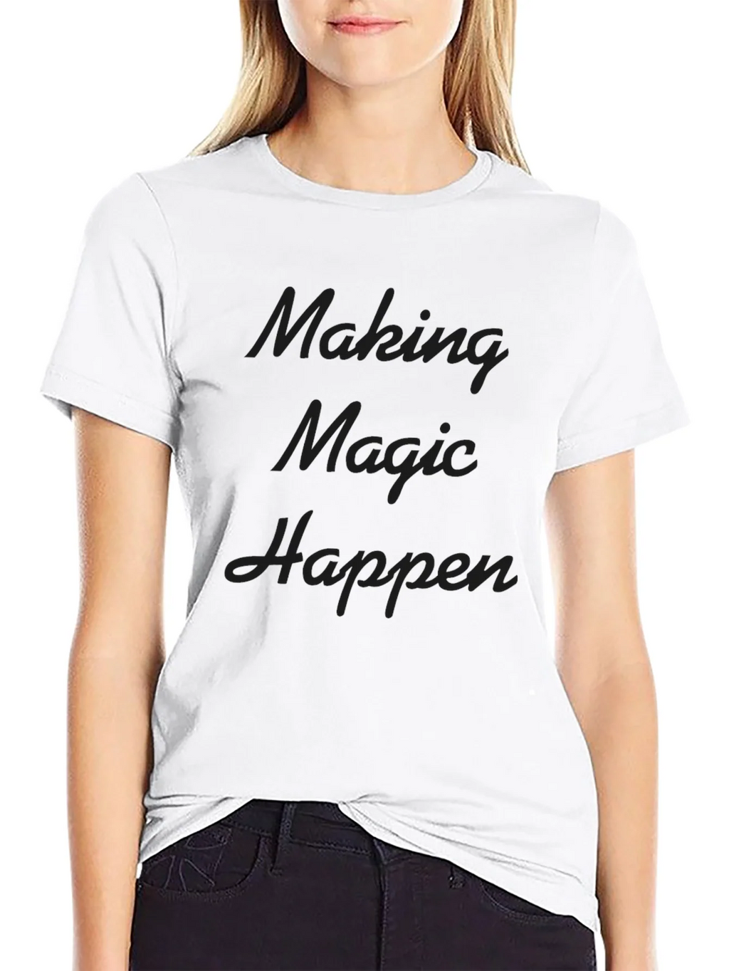 Making Magic Happen Black Graphic Tee product image 8