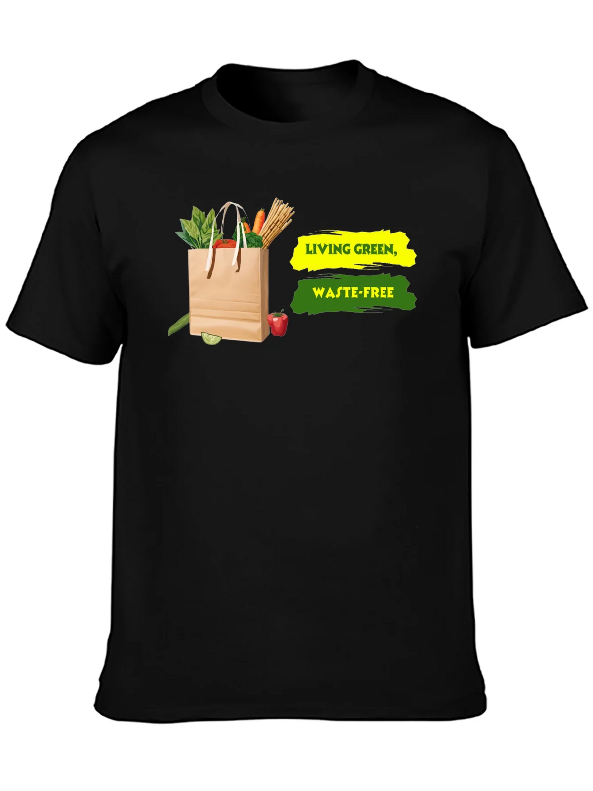 Eco-Friendly Living Green Waste-Free Graphic T-Shirt product image 3