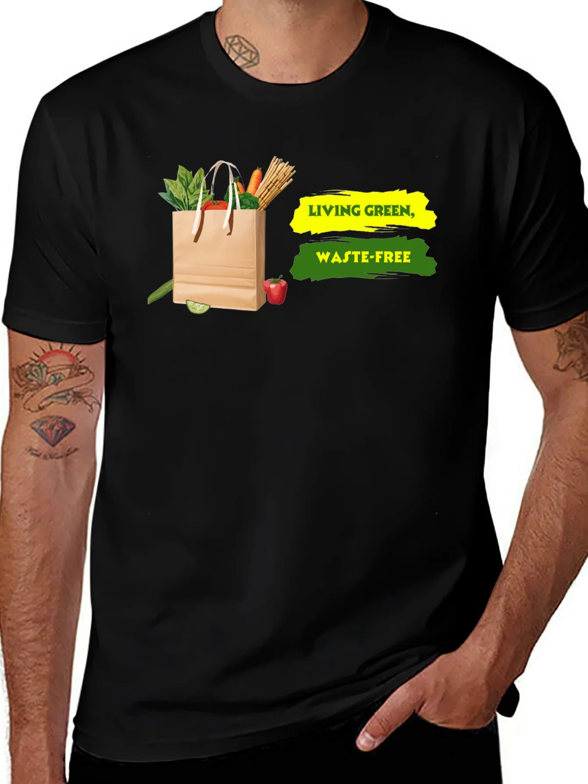 Eco-Friendly Living Green Waste-Free Graphic T-Shirt product image 1
