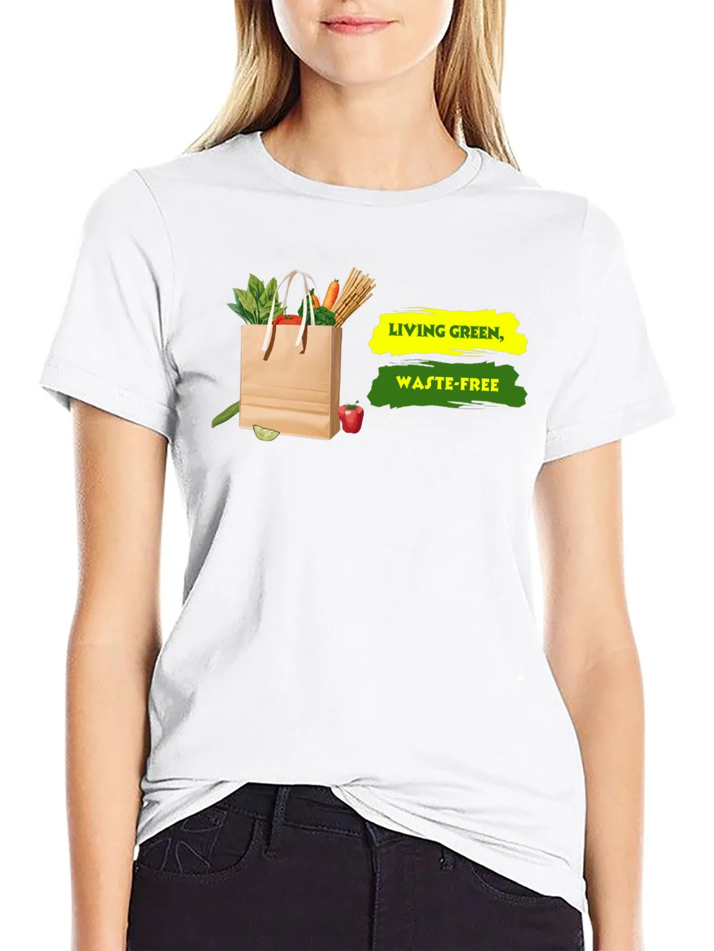 Eco-Friendly Living Green Waste-Free Graphic T-Shirt product image 8