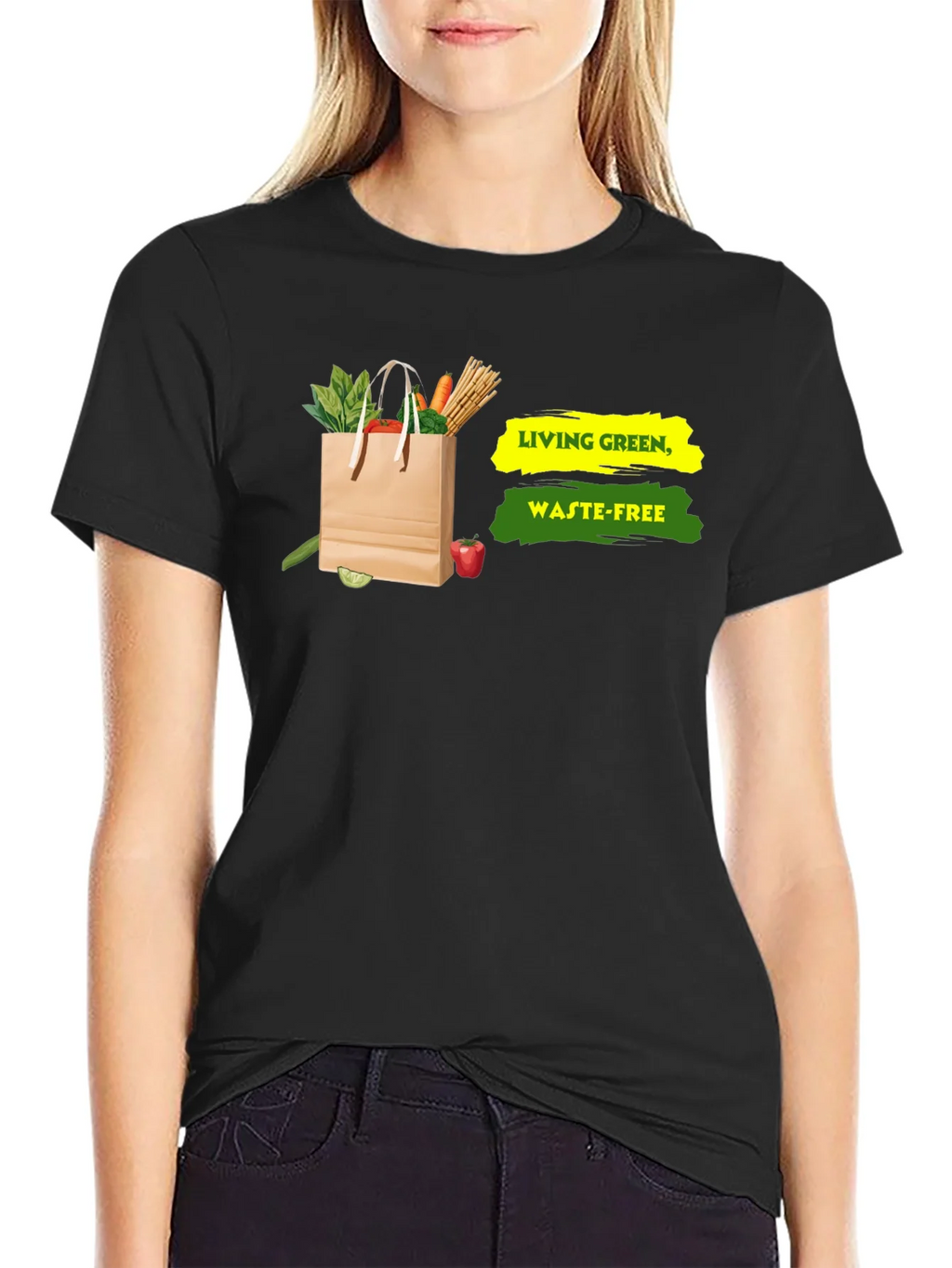 Eco-Friendly Living Green Waste-Free Graphic T-Shirt product image 2