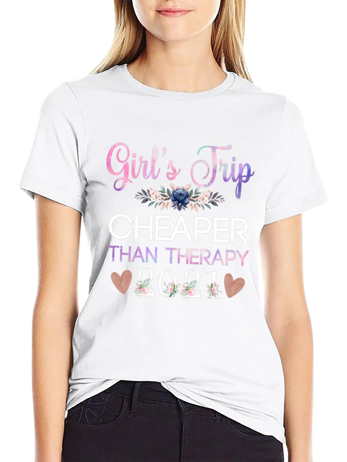Girls Trip Cheaper Than Therapy 2021 T-Shirt product image 8
