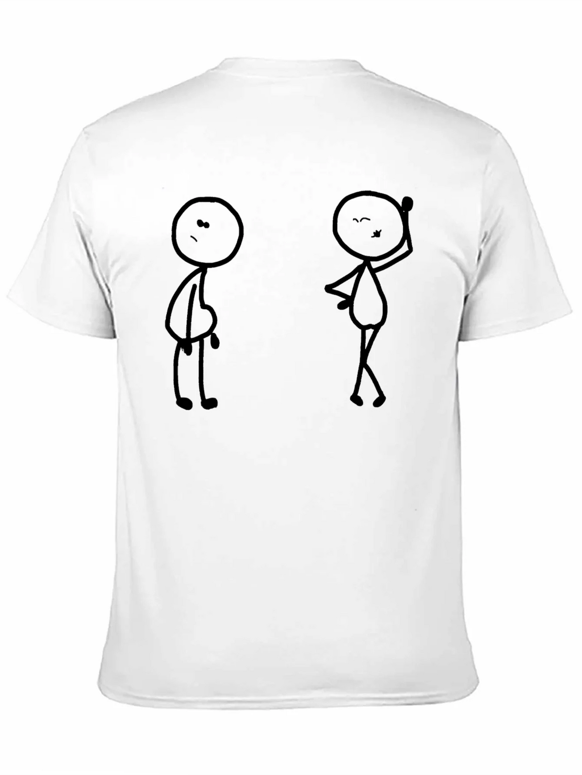 Funny Stick Figure Graphic Black T-Shirt product image 10