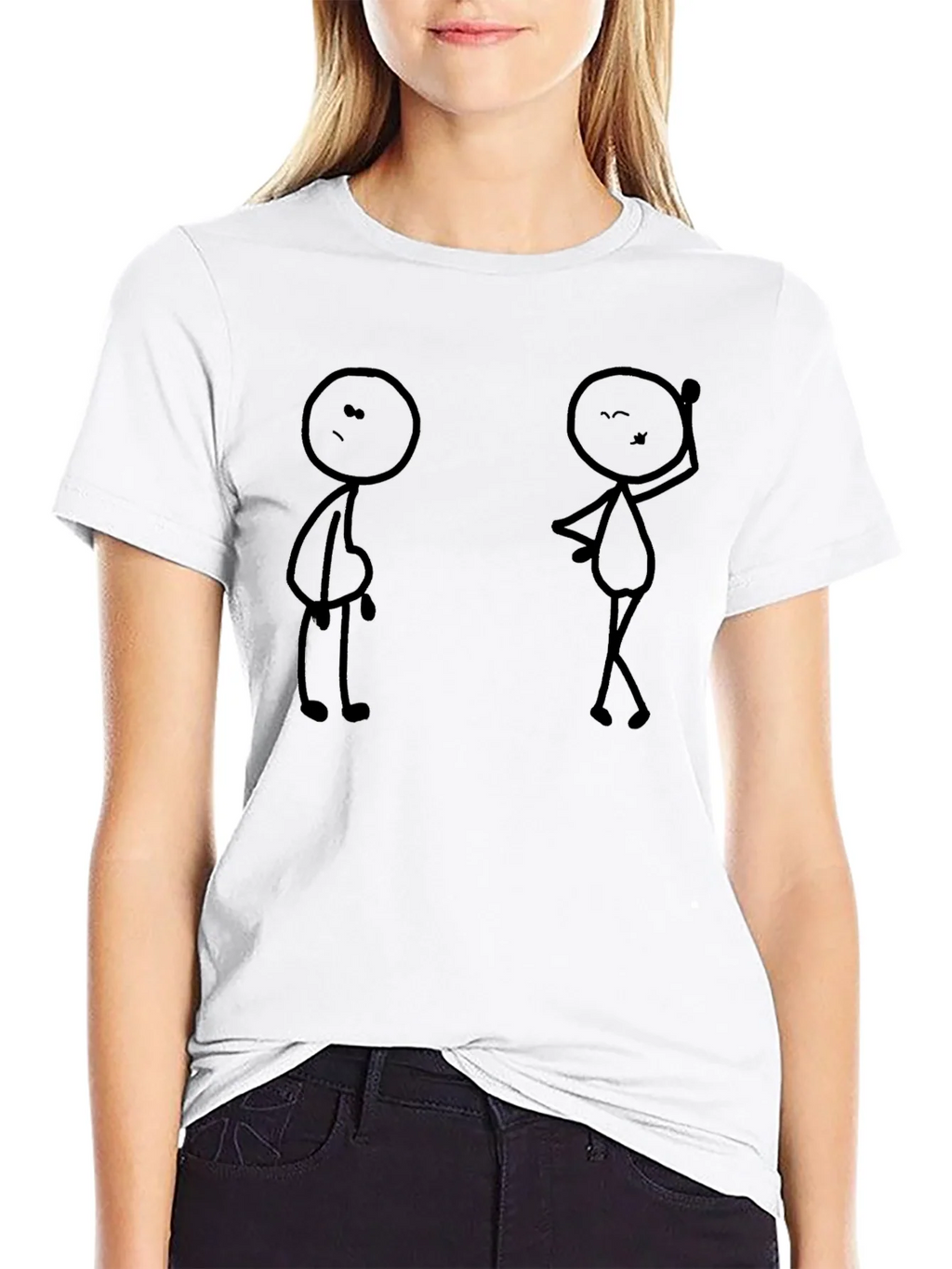 Funny Stick Figure Graphic Black T-Shirt product image 8