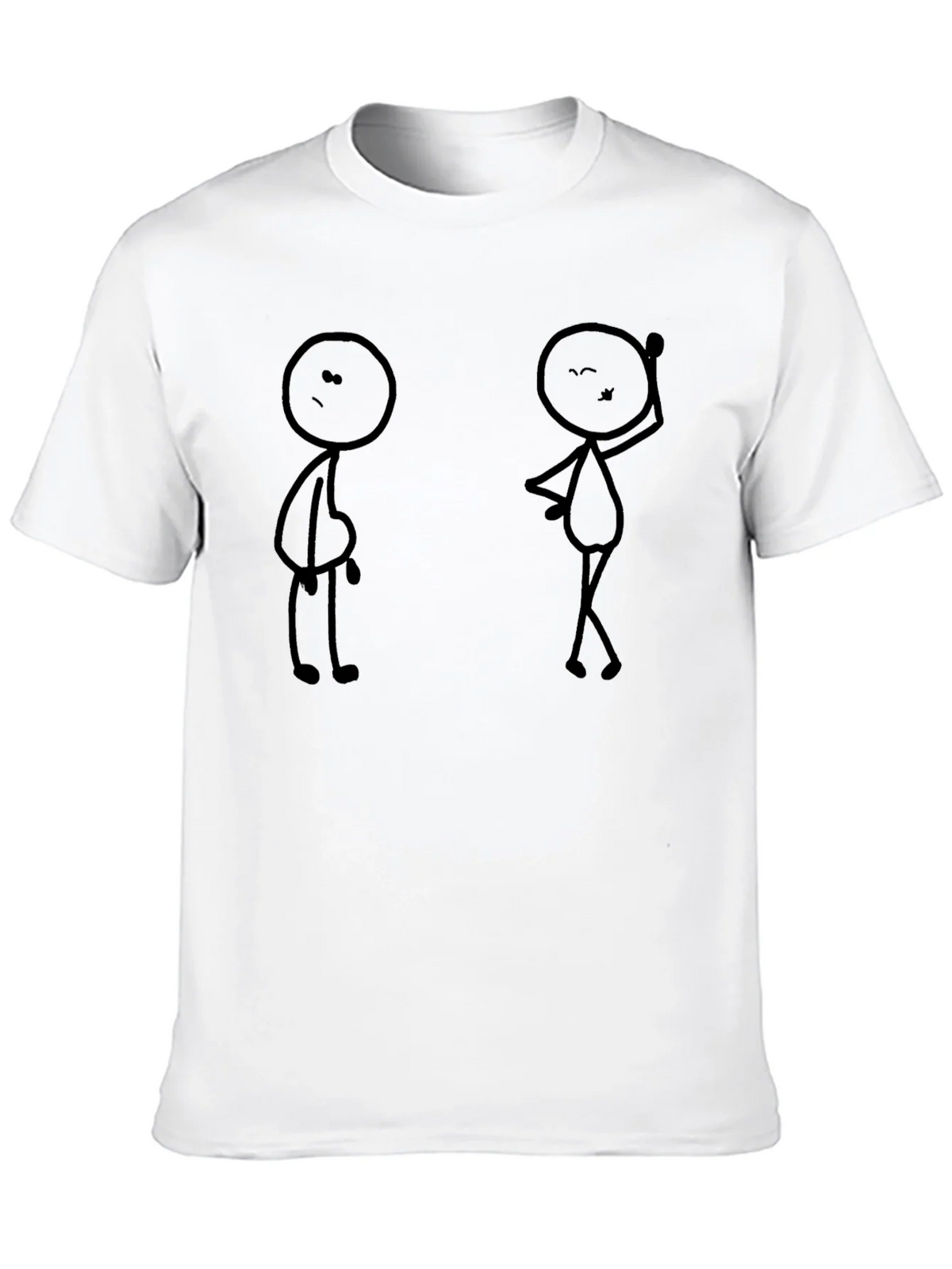 Funny Stick Figure Graphic Black T-Shirt product image 9