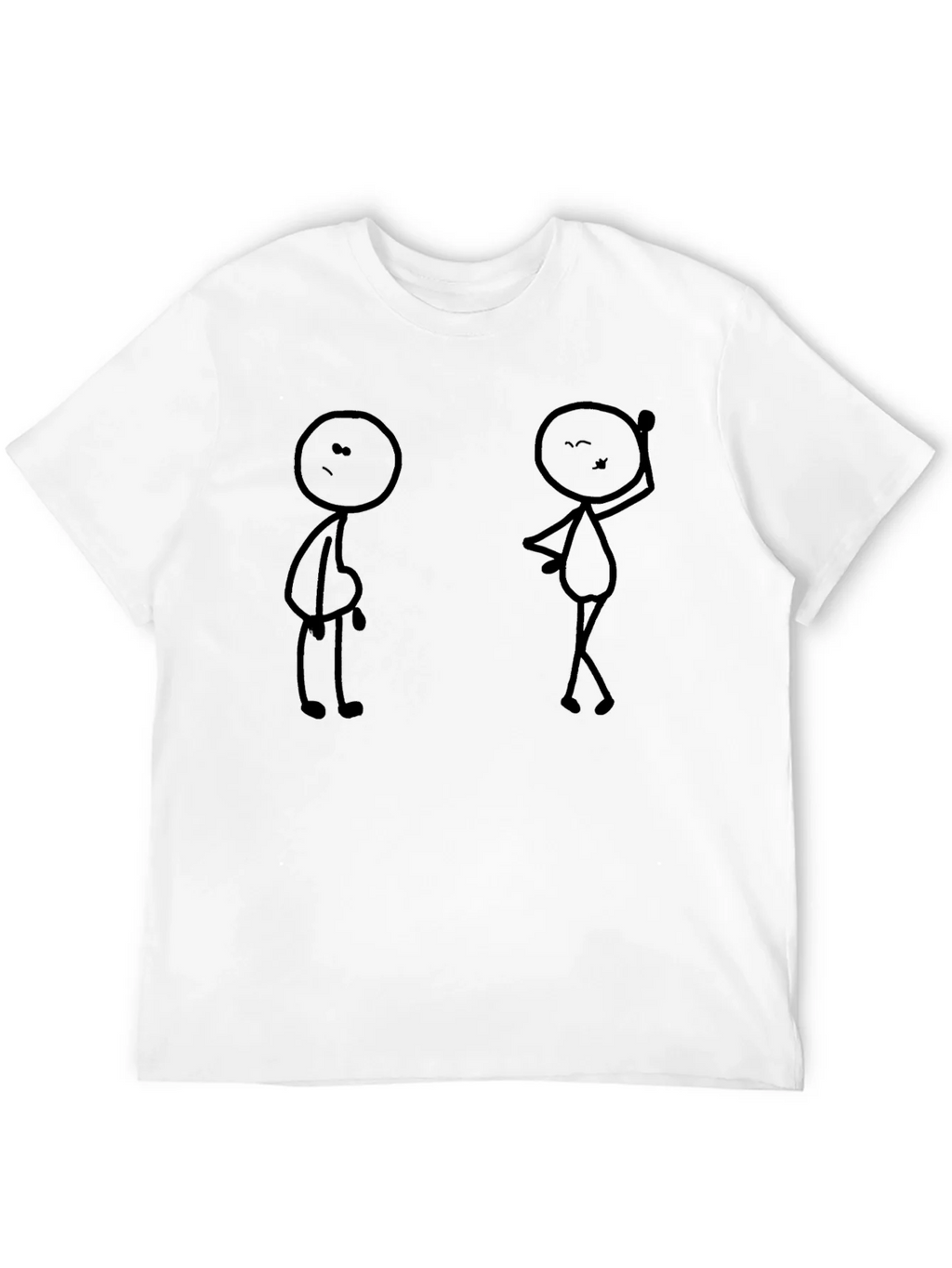 Funny Stick Figure Graphic Black T-Shirt product image 11