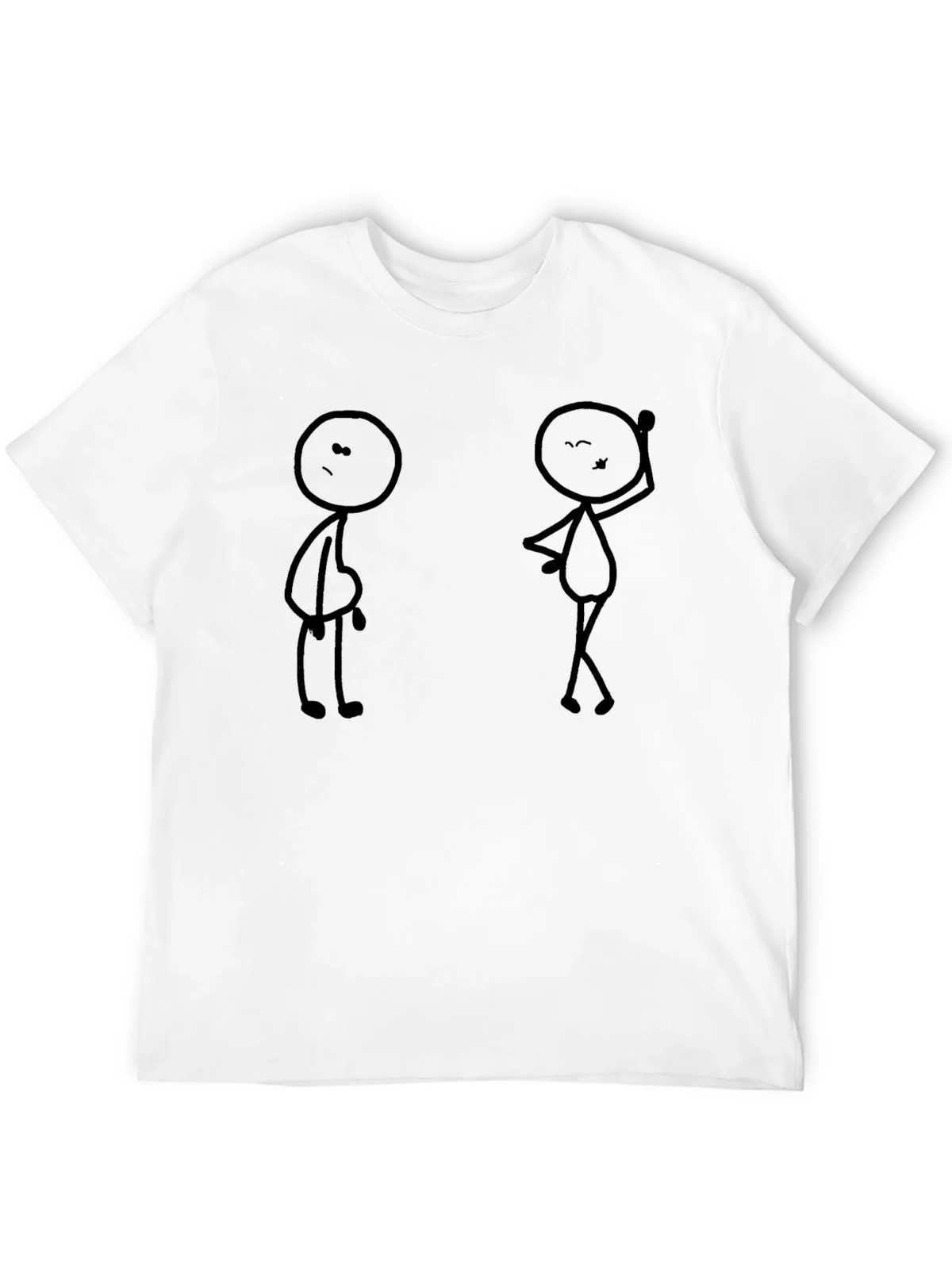 Funny Stick Figure Graphic Black T-Shirt product image 11