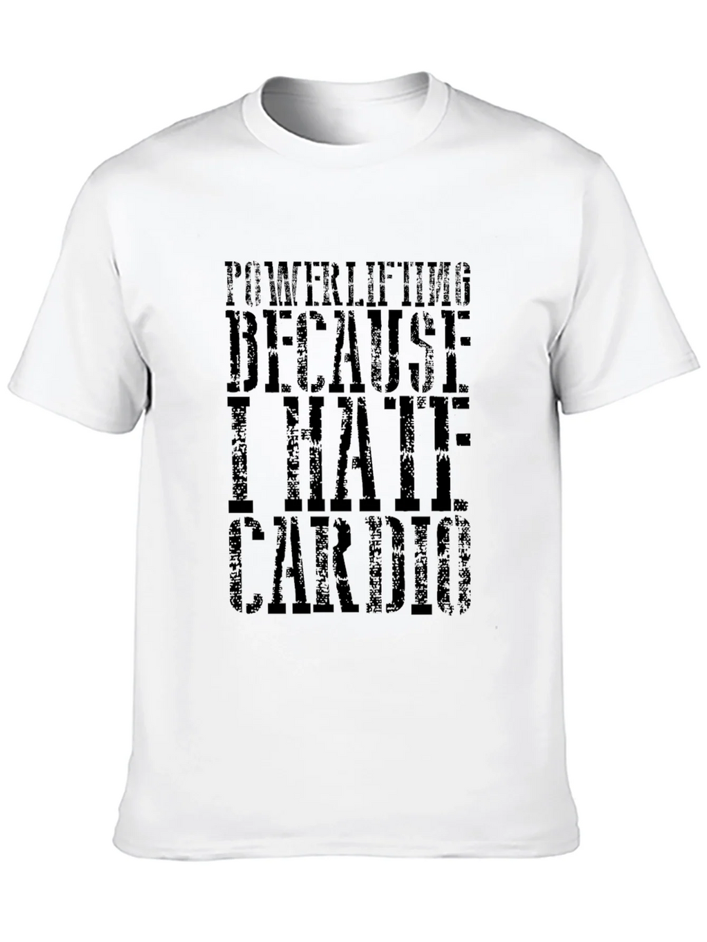 Powerlifting Because I Hate Cardio Black T-Shirt product image 9