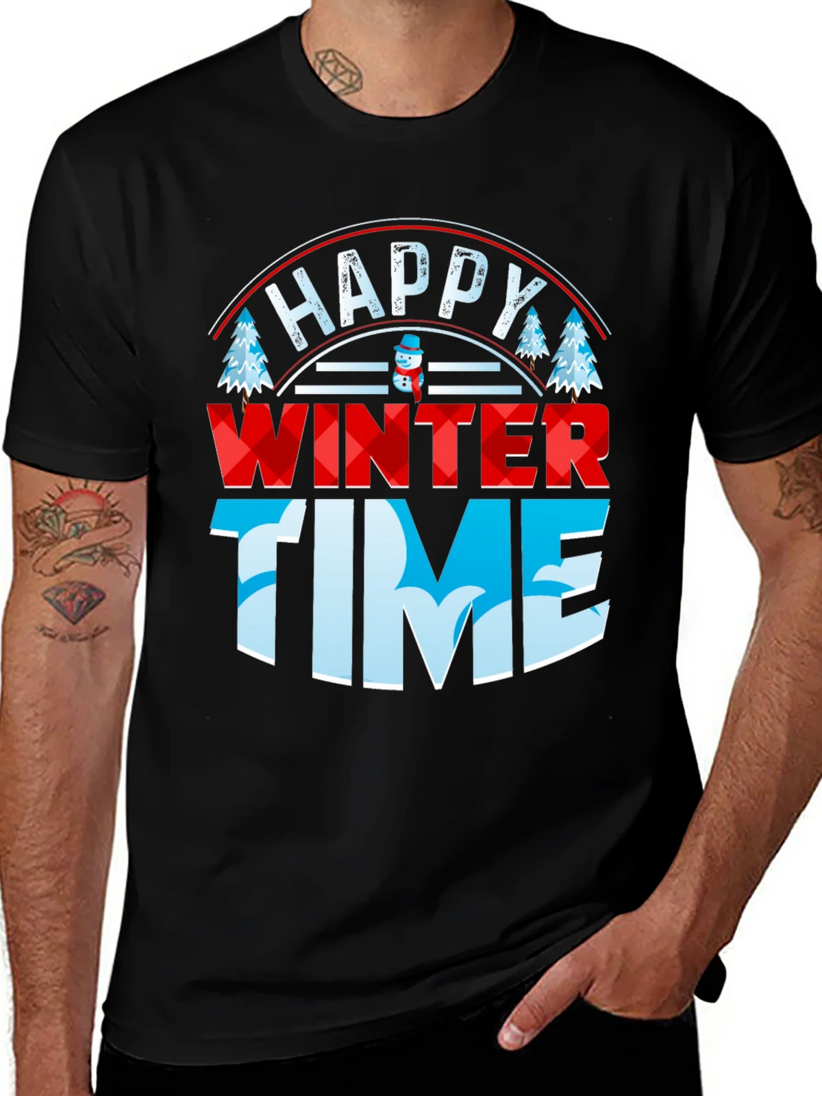 Happy Winter Time Graphic Tee product image 1