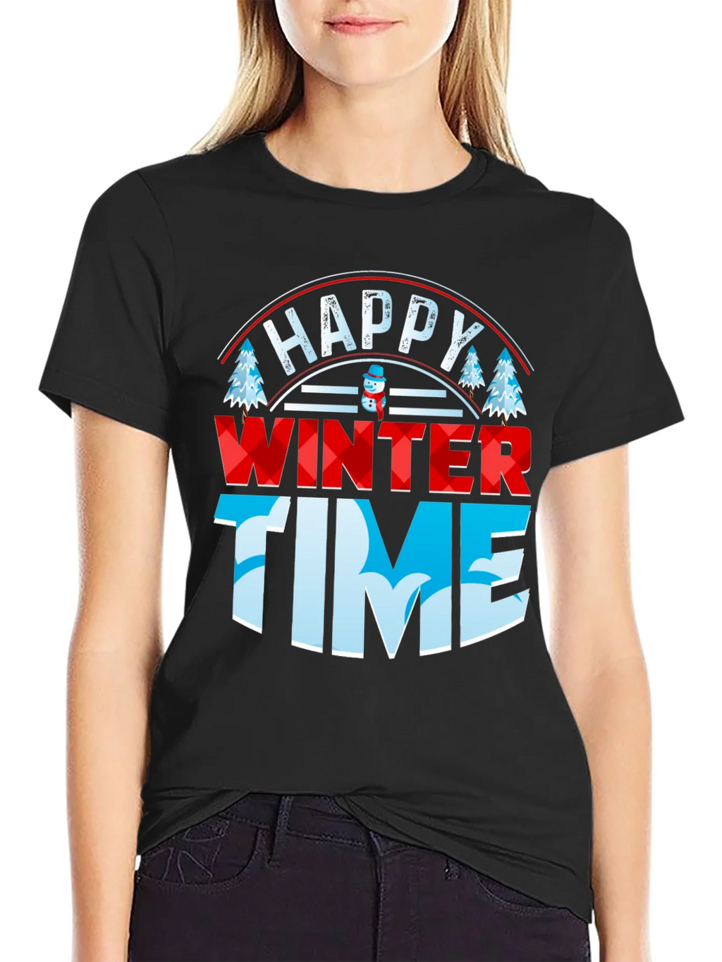 Happy Winter Time Graphic Tee product image 2