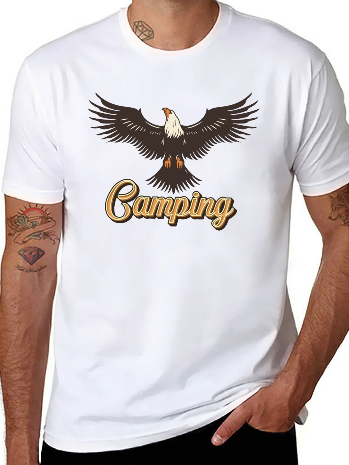 Camping Eagle Graphic Tee product image 2
