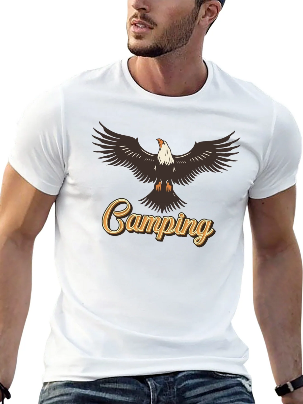 Camping Eagle Graphic Tee product image 4