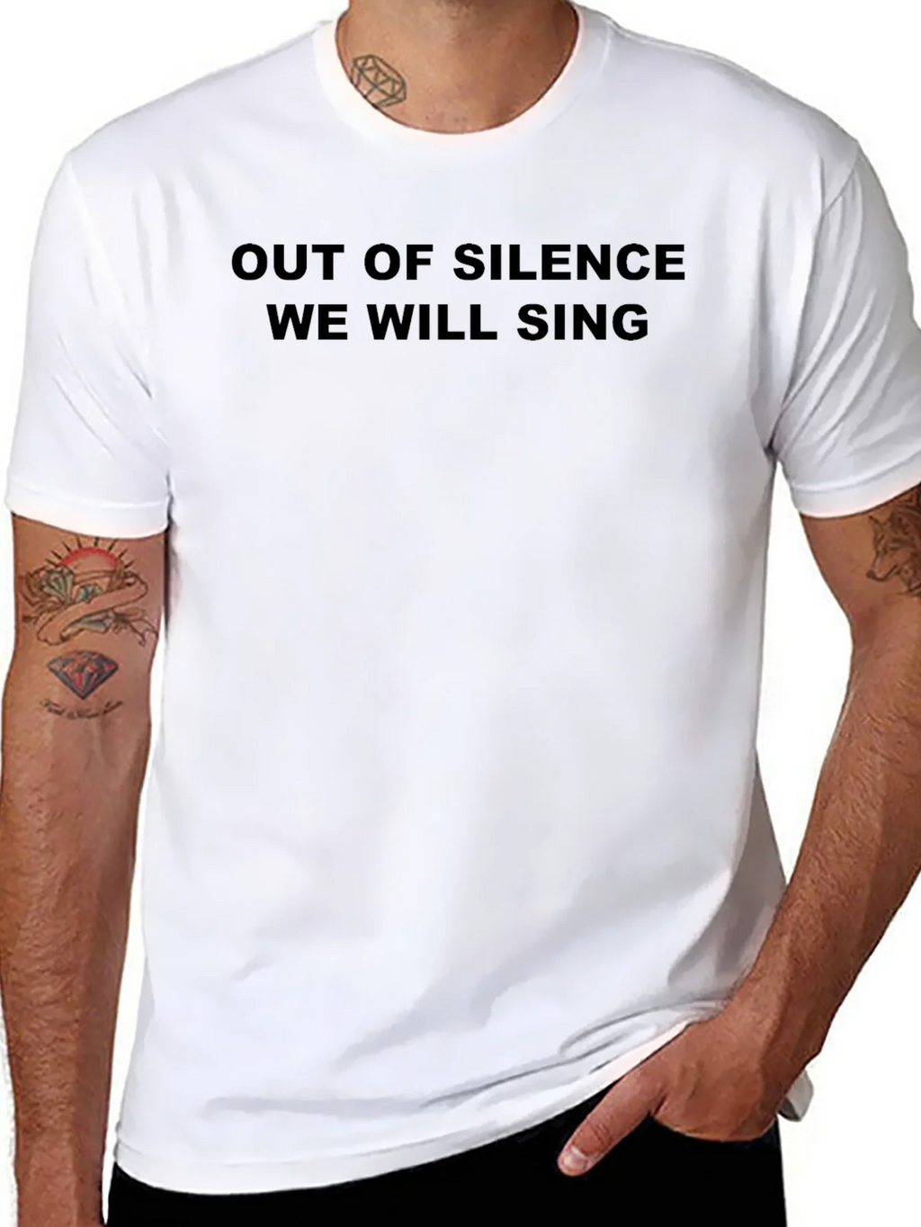 Out of Silence We Will Sing Graphic T-Shirt product image 7