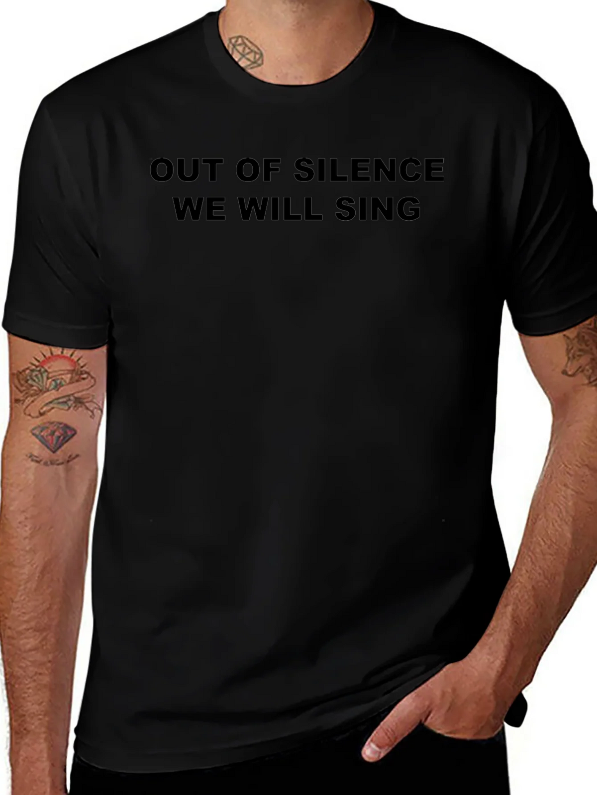 Out of Silence We Will Sing Graphic T-Shirt product image 1