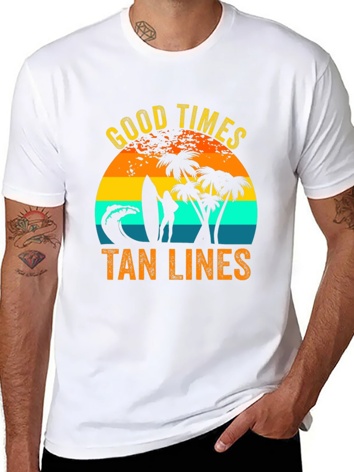 Good Times Tan Lines Graphic T-Shirt product image 7