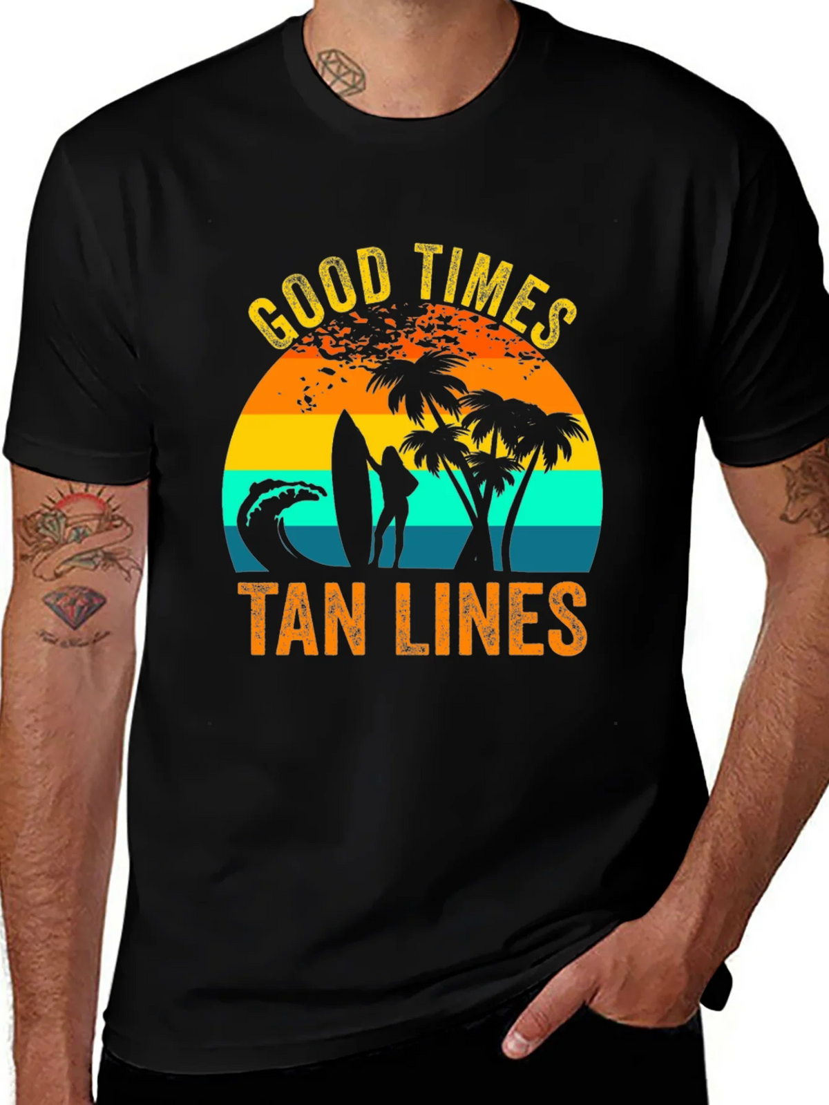 Good Times Tan Lines Graphic T-Shirt product image 1