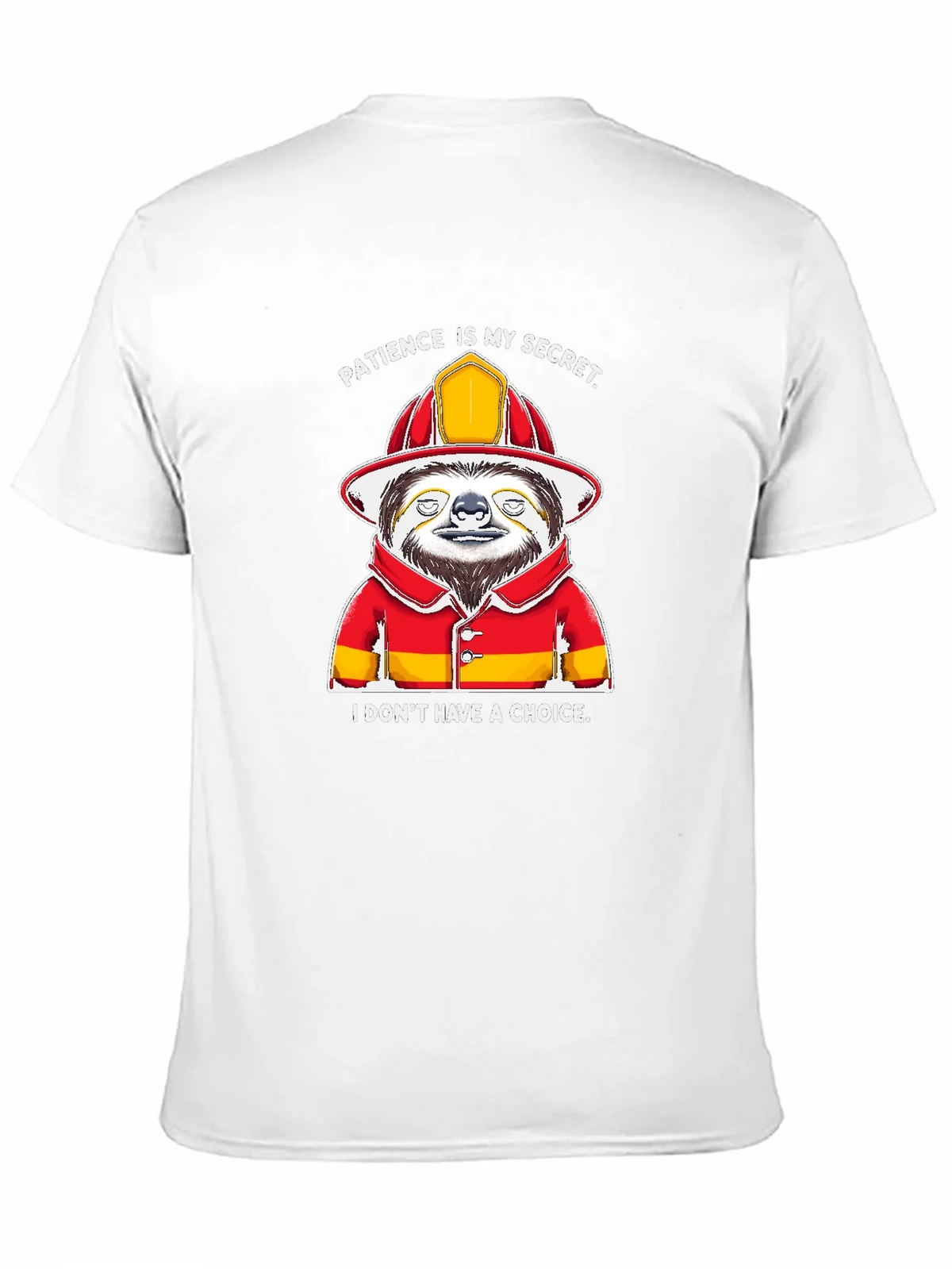 Funny Sloth Firefighter T-Shirt - Patience Is My Secret product image 10